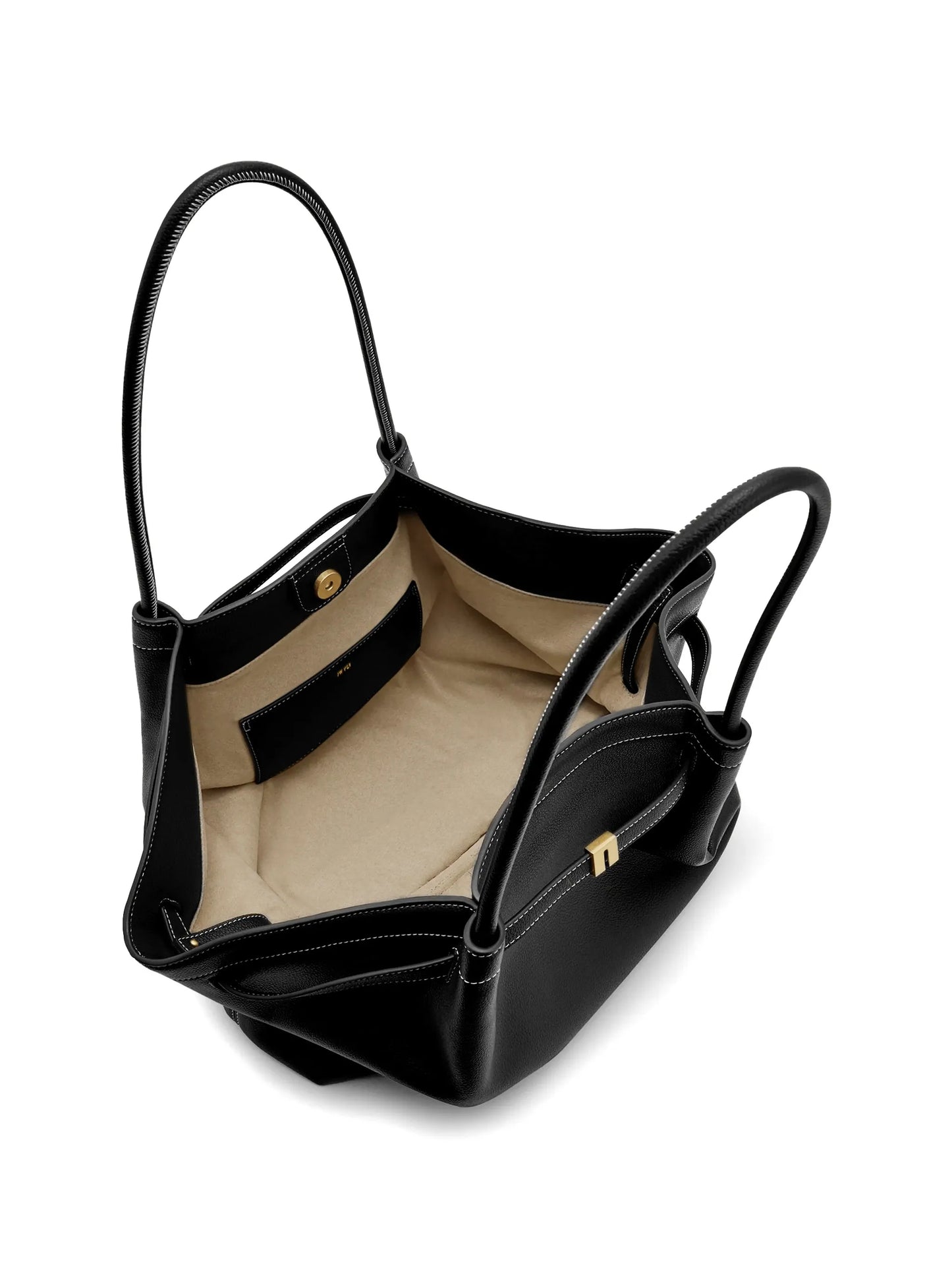 Hana contrast-stitch tote bag