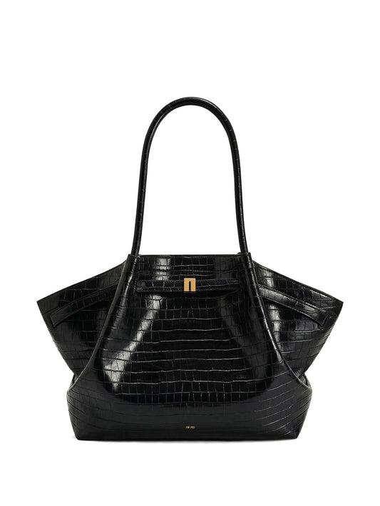 Hana croc-effect tote bag