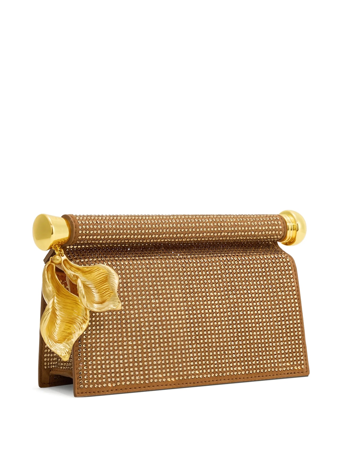 Holly crystal-embellished pendant clutch bag