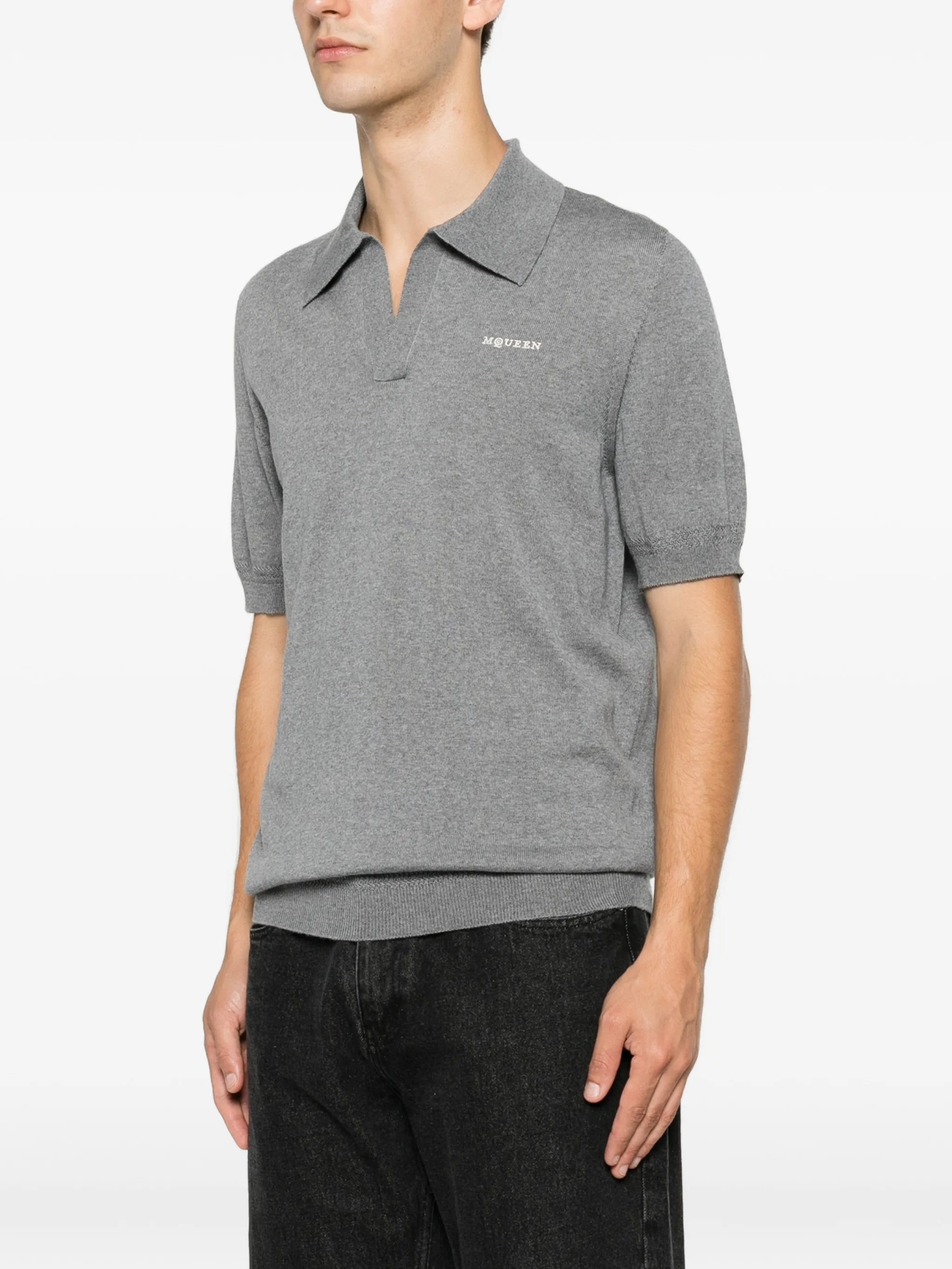 logo-embroidered polo shirt
