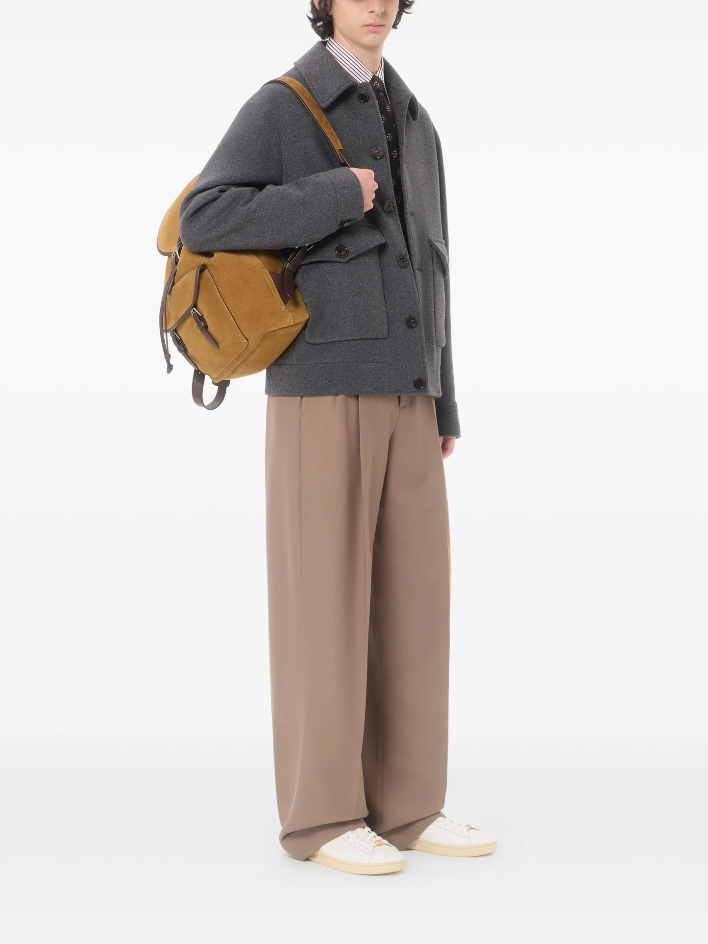 Antibes suede backpack