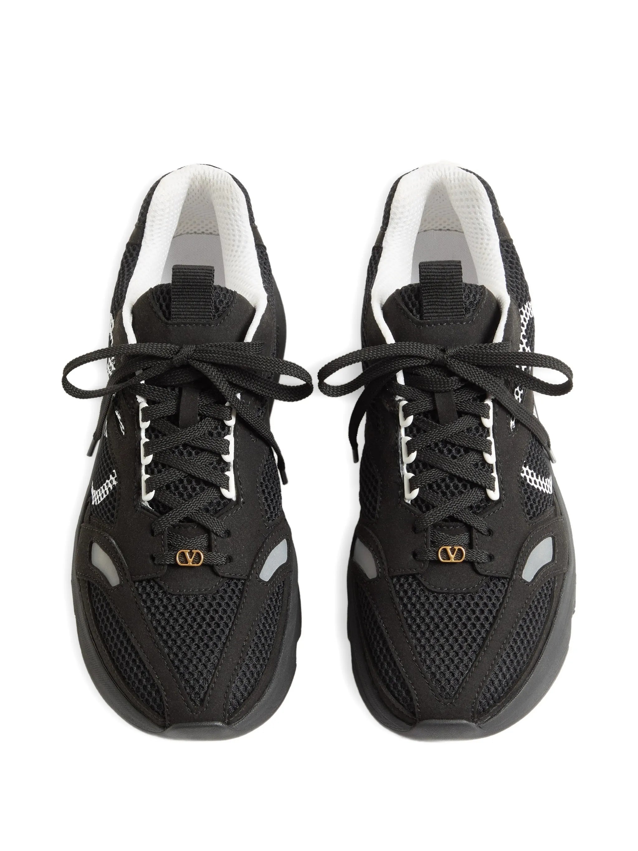 Demivee sneakers in mesh fabric with suede inserts