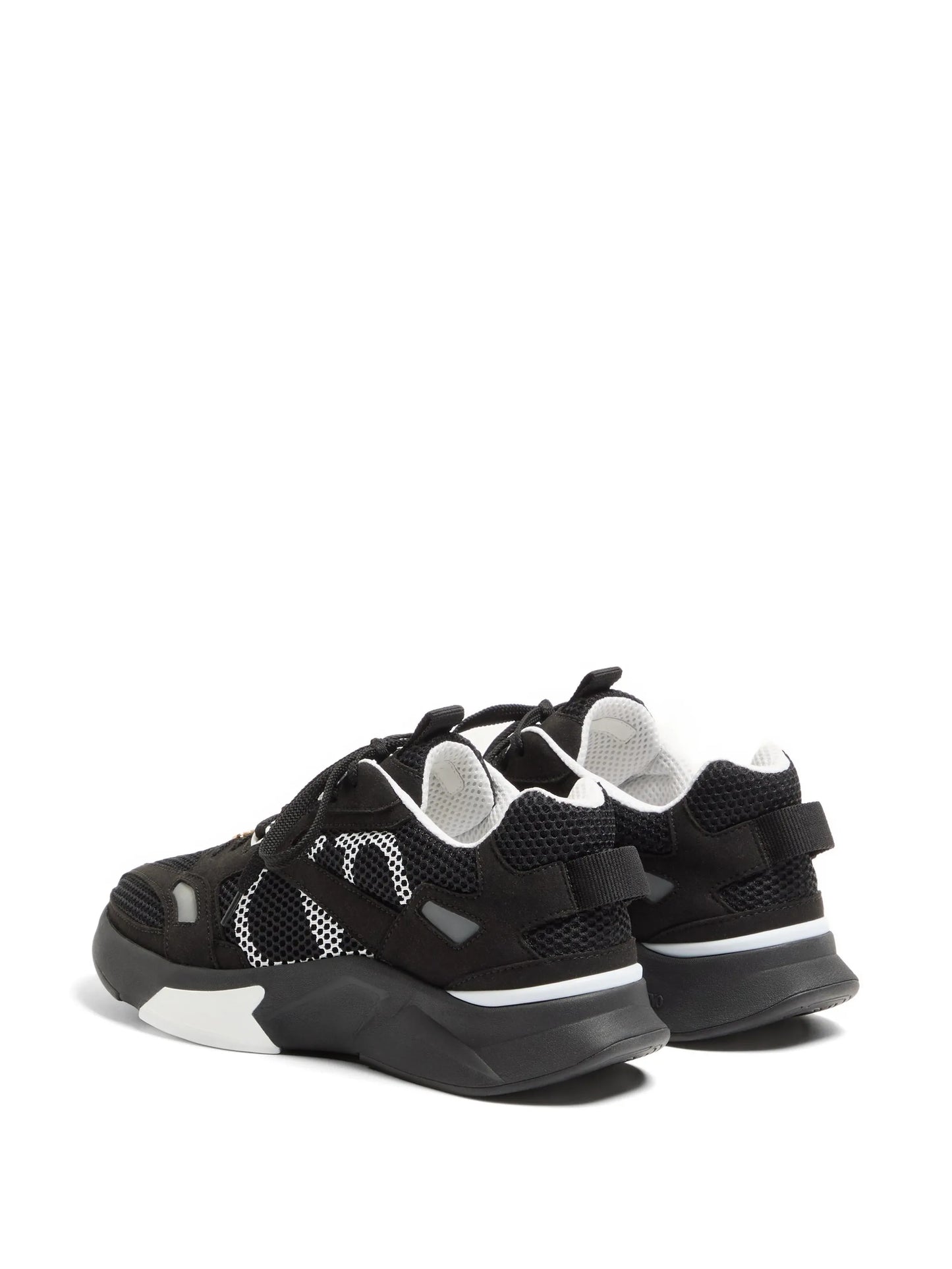 Demivee sneakers in mesh fabric with suede inserts