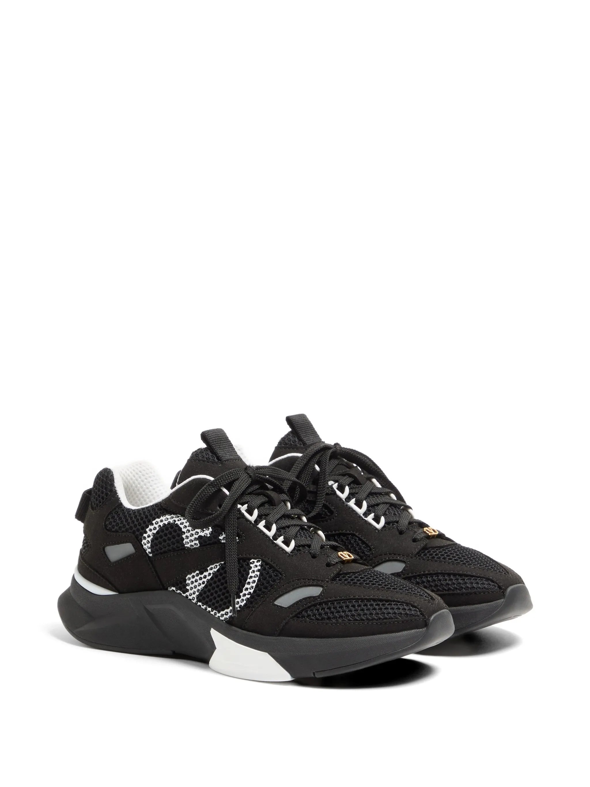 Demivee sneakers in mesh fabric with suede inserts