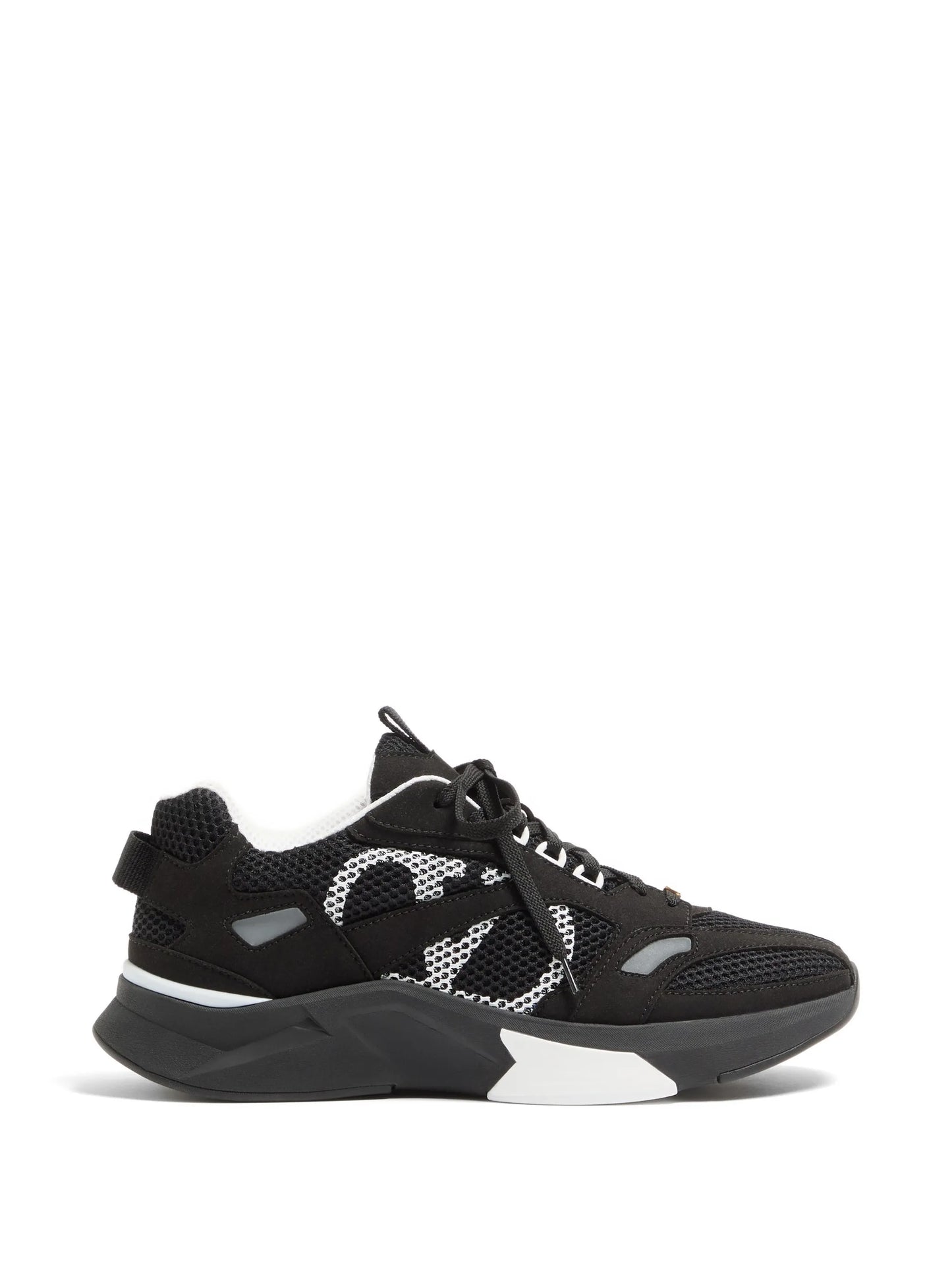 Demivee sneakers in mesh fabric with suede inserts