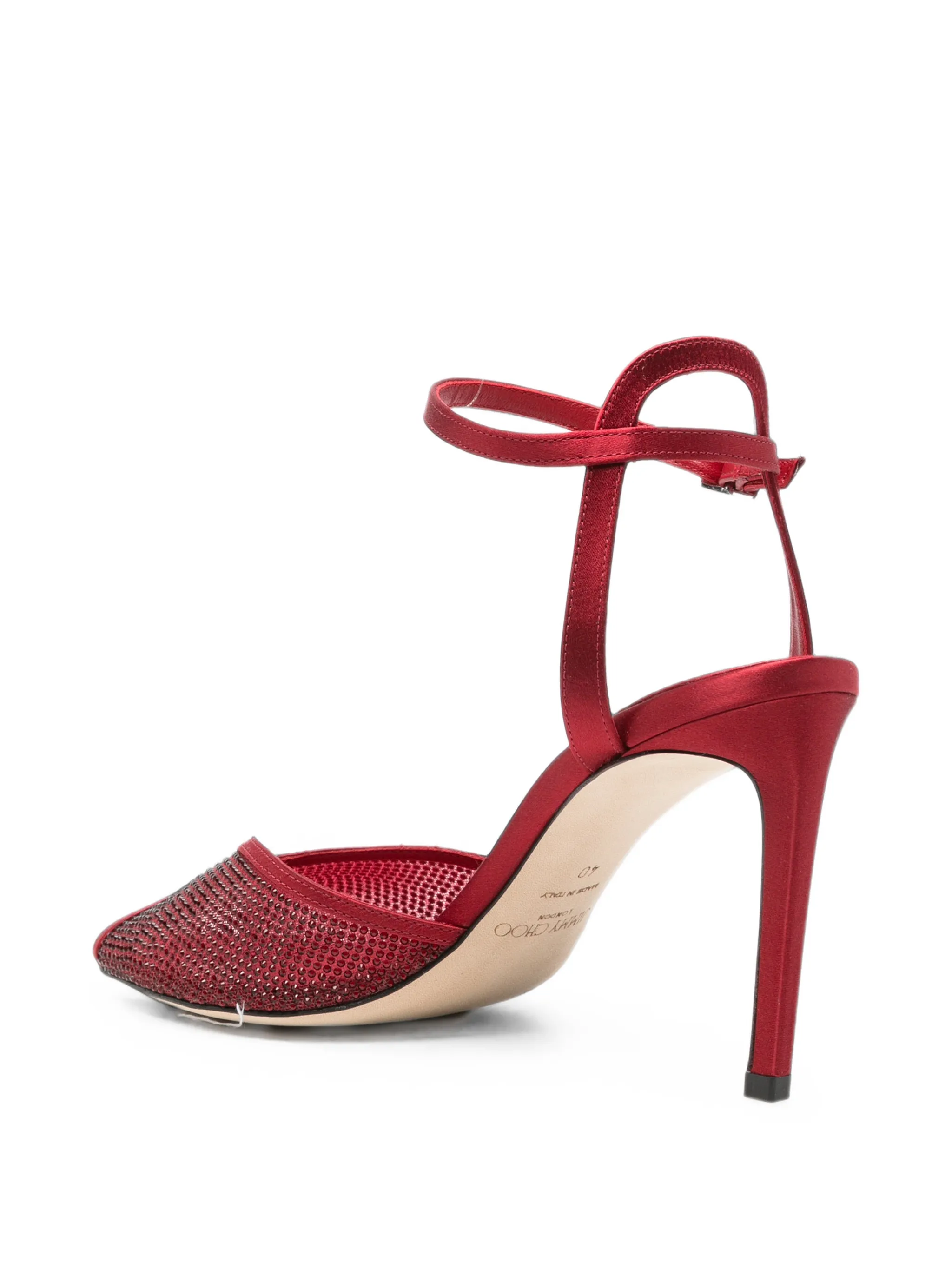 Sacora crystal-embellished mesh sandals