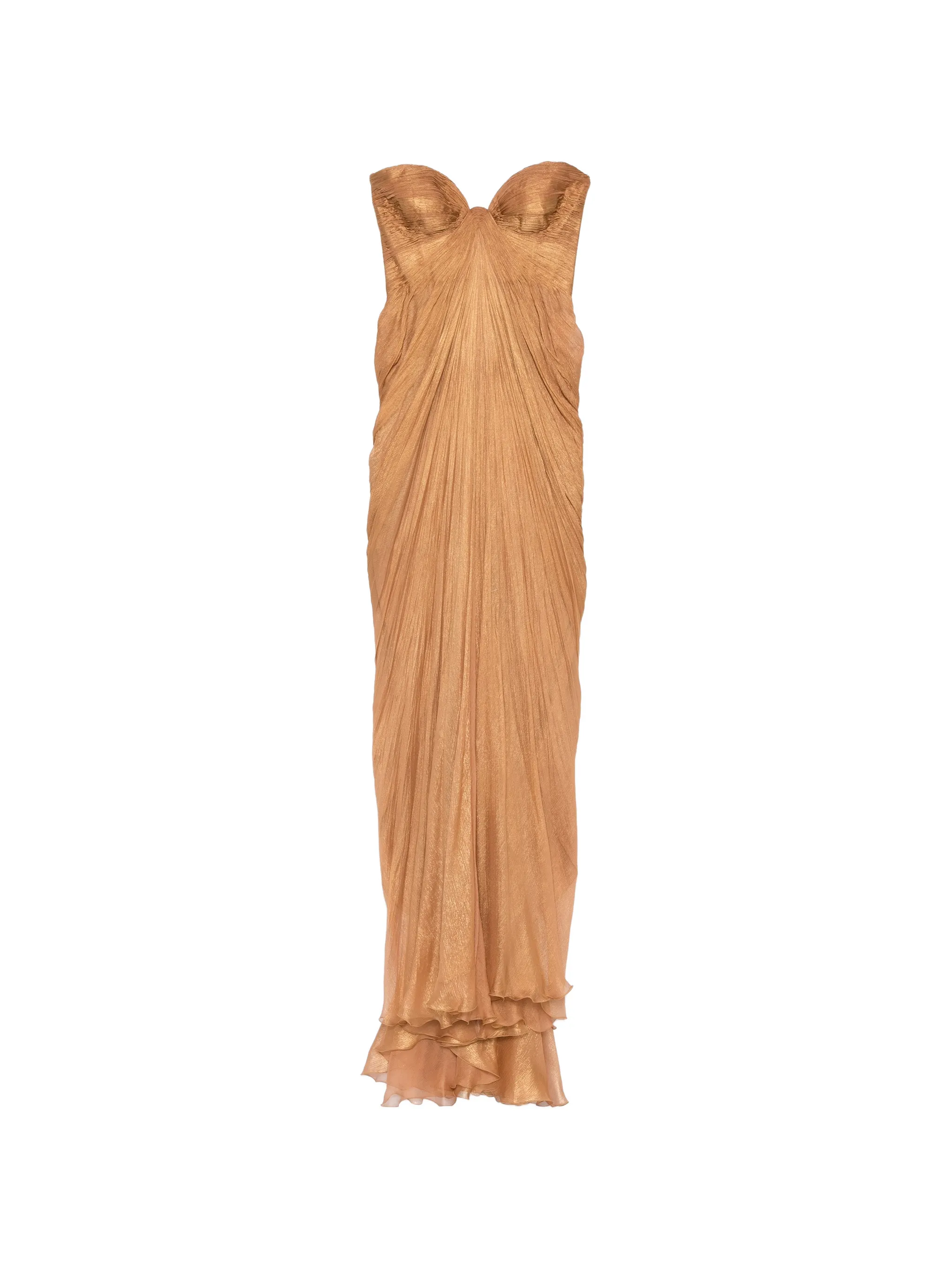 Salima pleated maxi dress