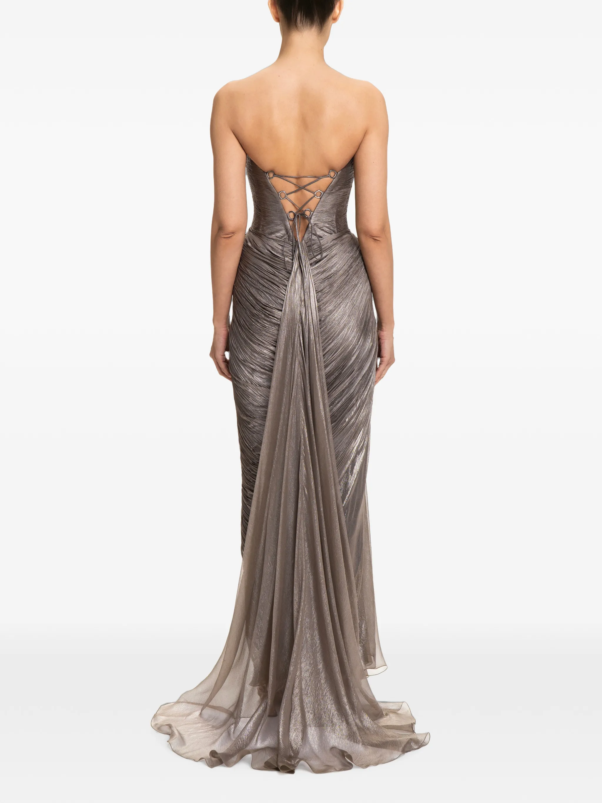 Zephyra side-slit maxi dress