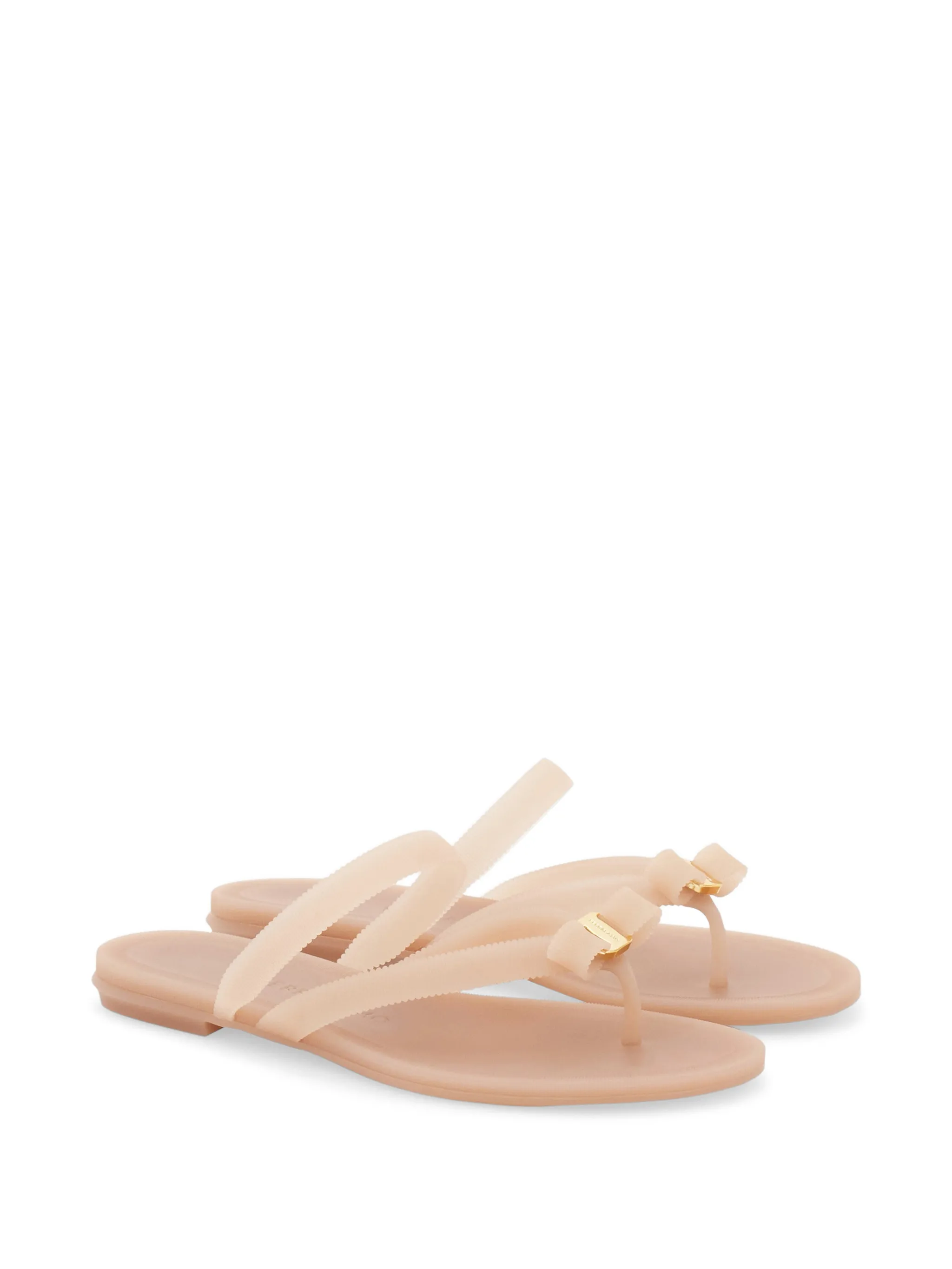 Vara bow jelly thong sandals