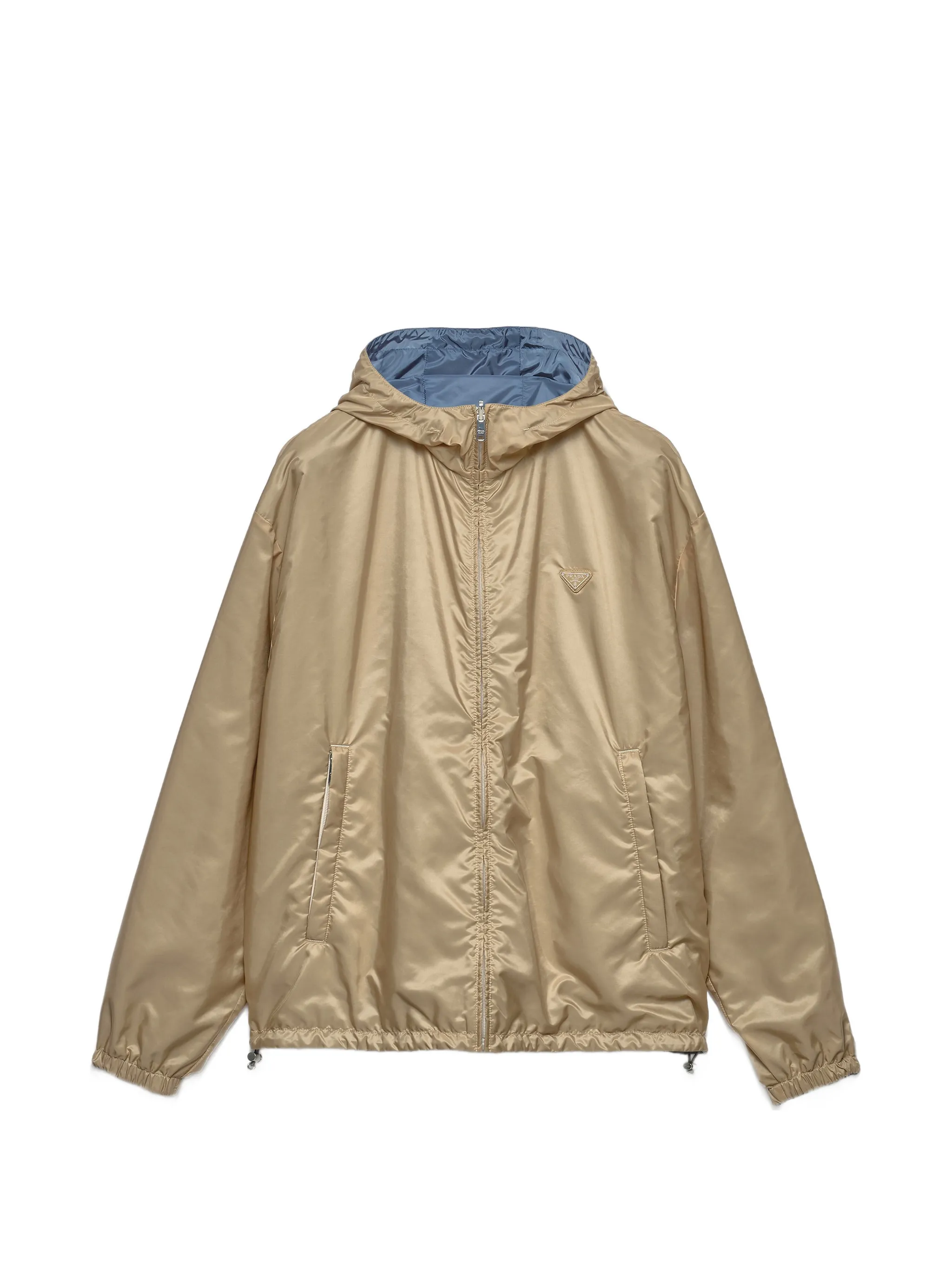 reversible logo-plaque jacket