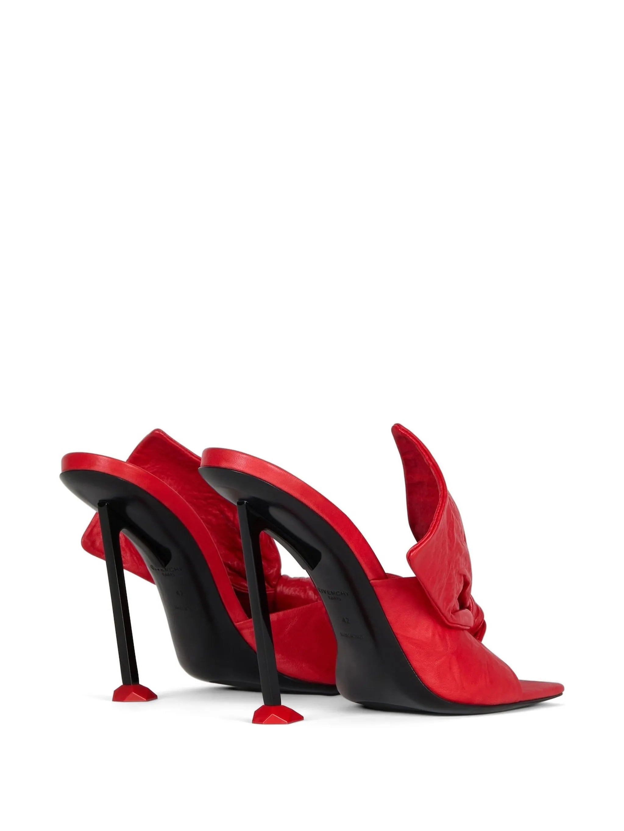 Boudoir bow-detail sandals