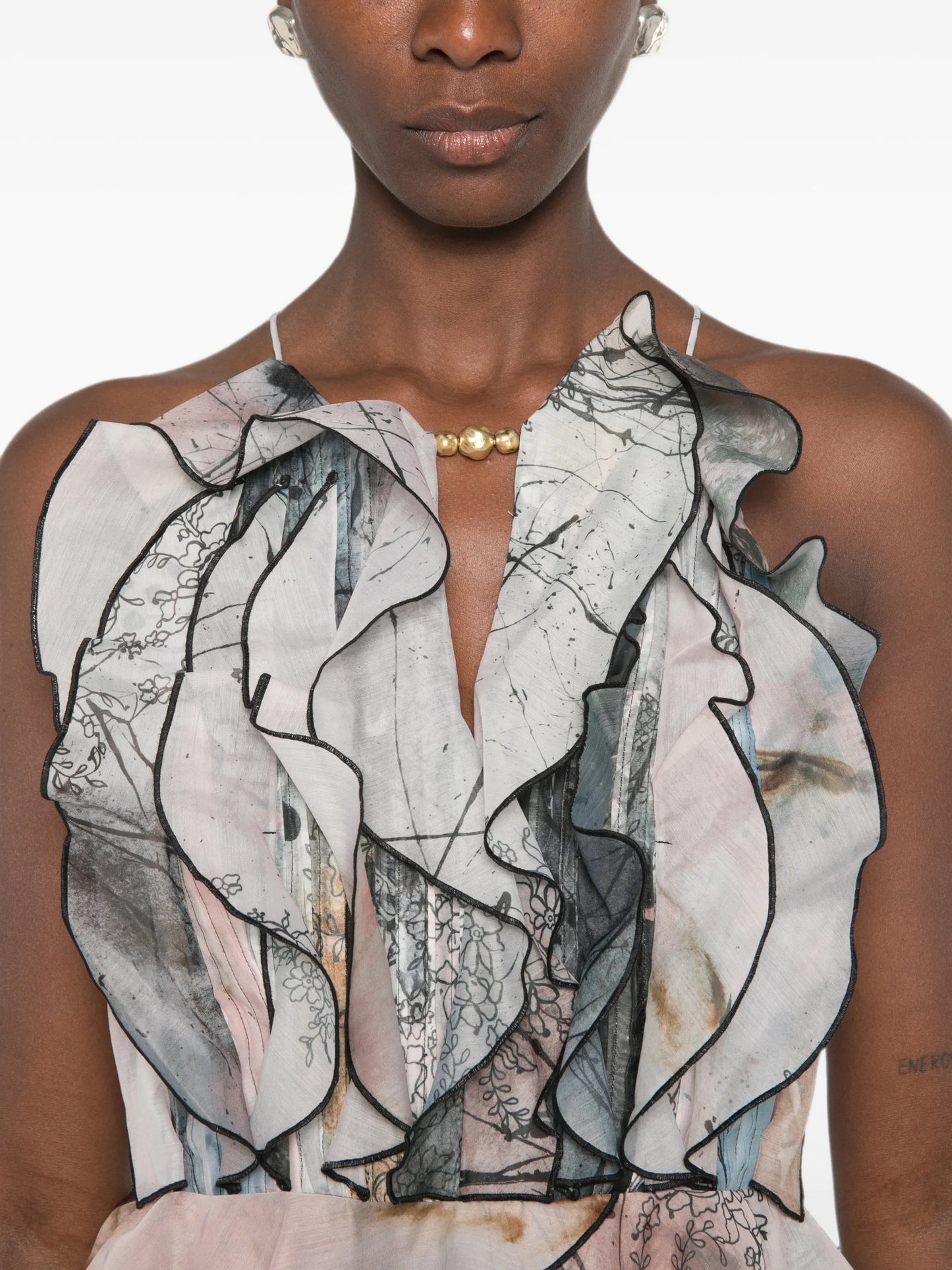 Cleo ruffled gown
