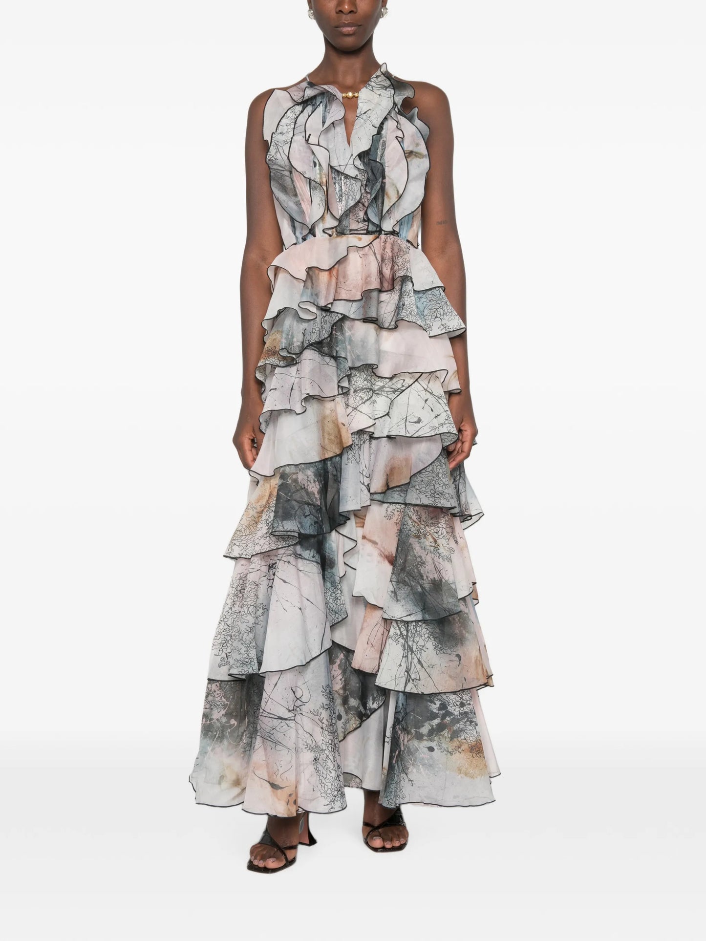 Cleo ruffled gown