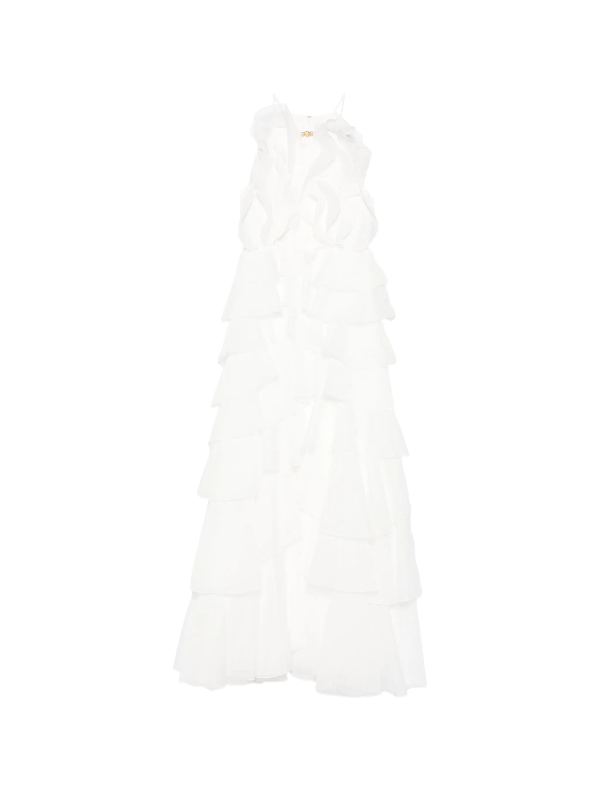 Cleo ruffled gown maxi dress