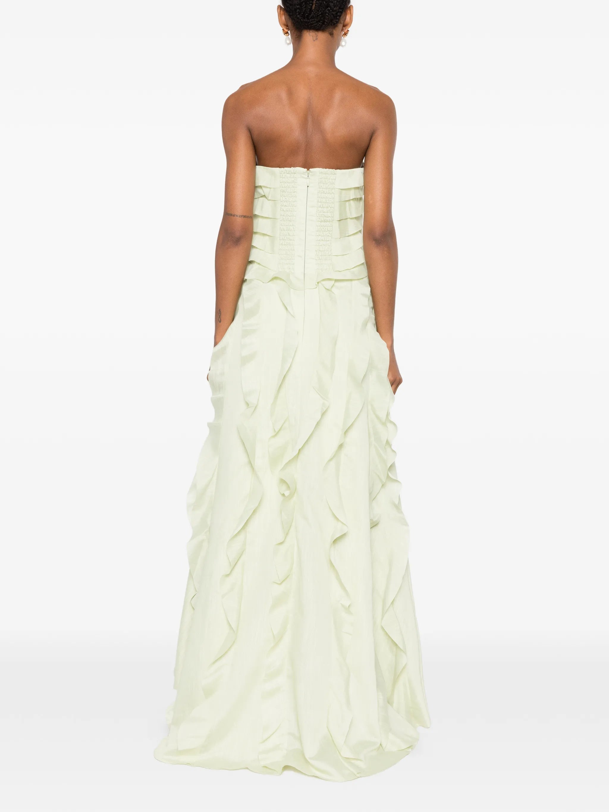 Allairie ruffled gown