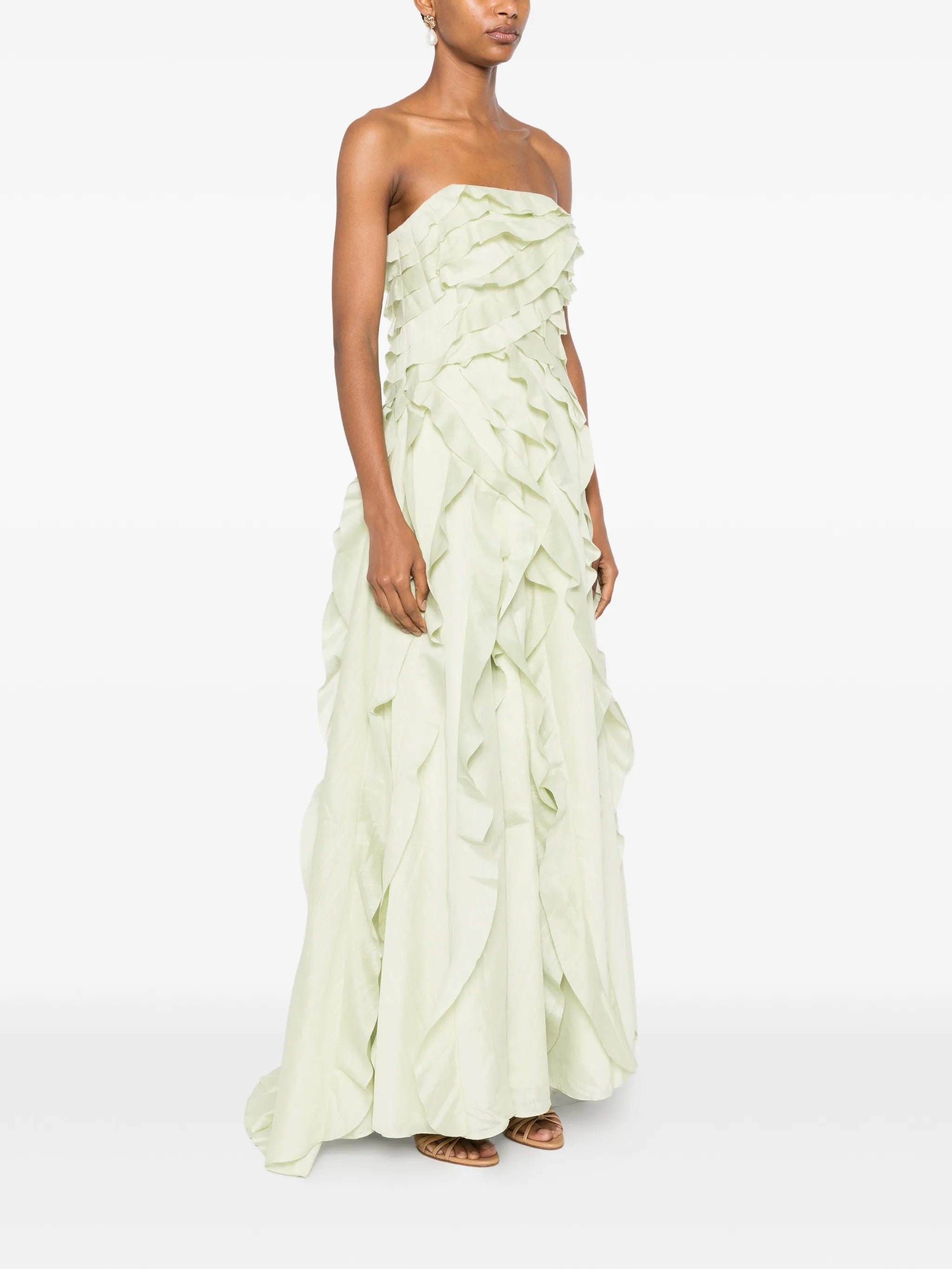Allairie ruffled gown