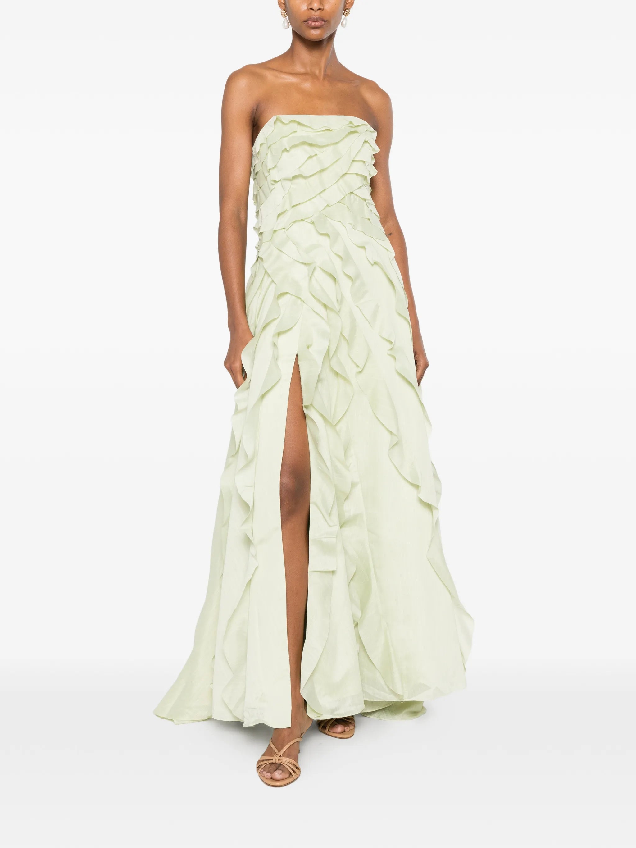 Allairie ruffled gown