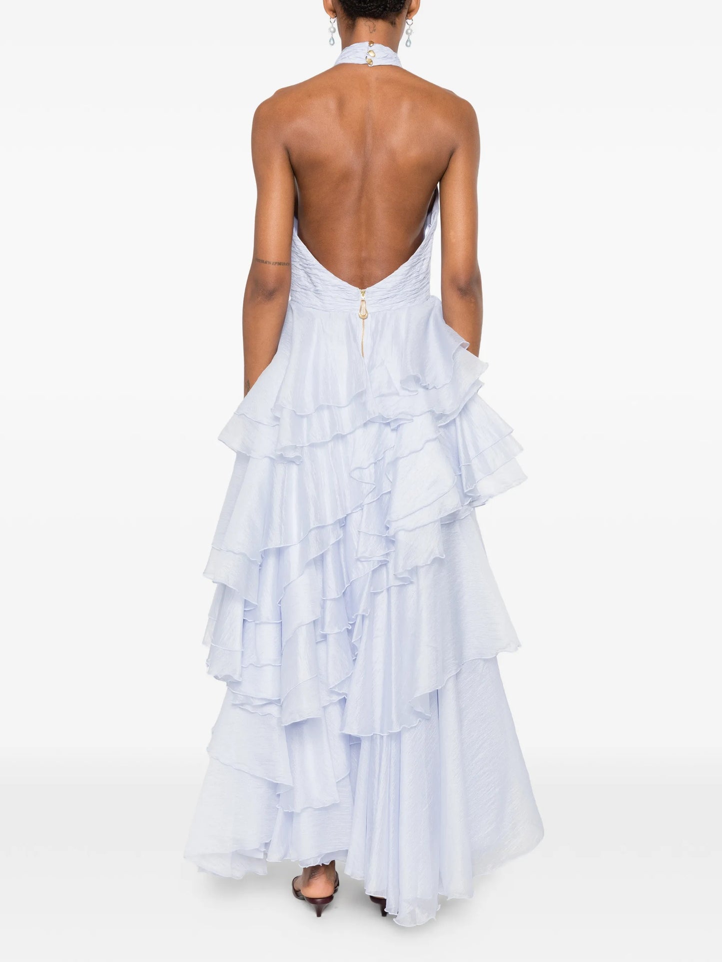 Fayette ruffled gown