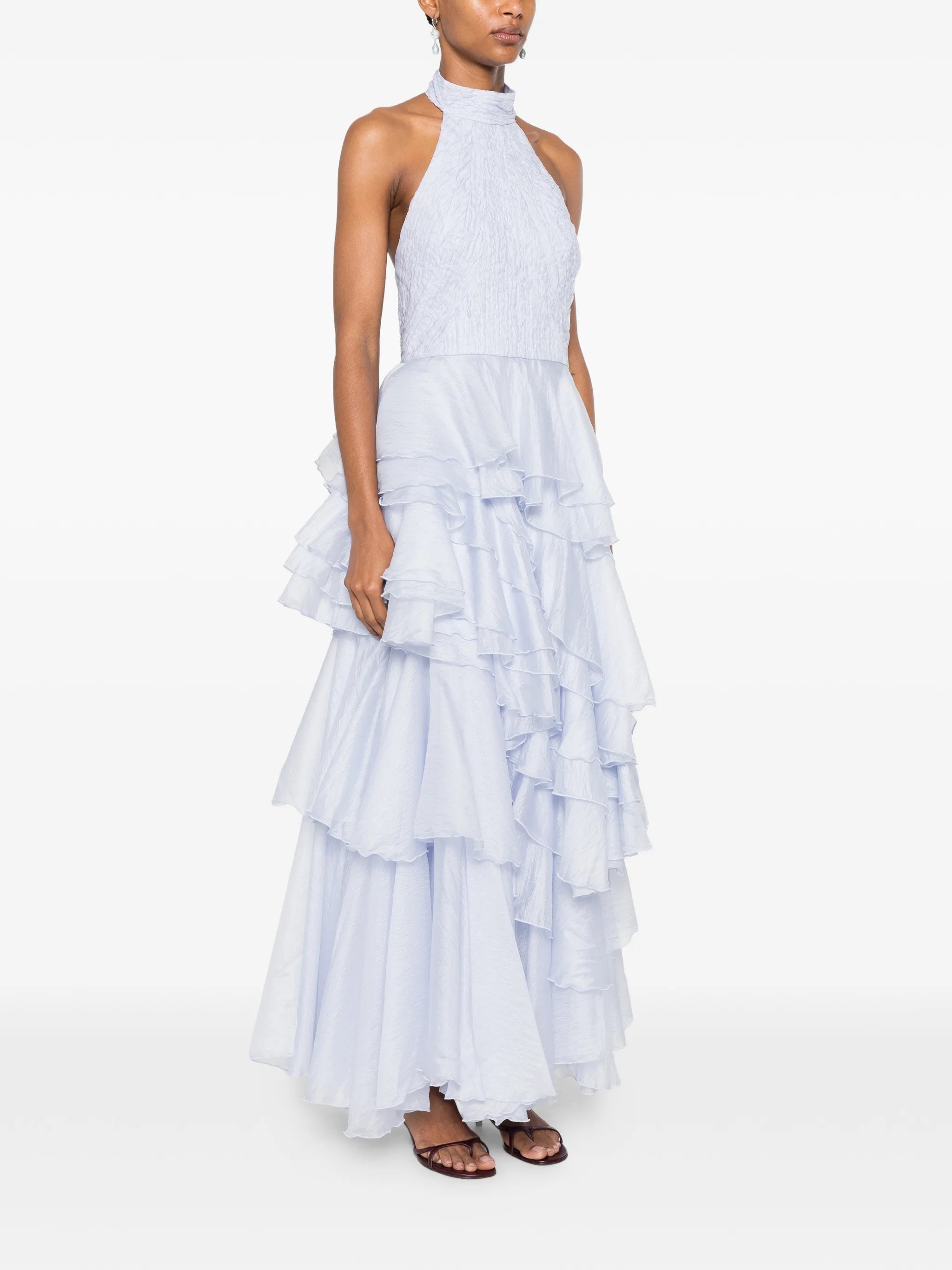 Fayette ruffled gown