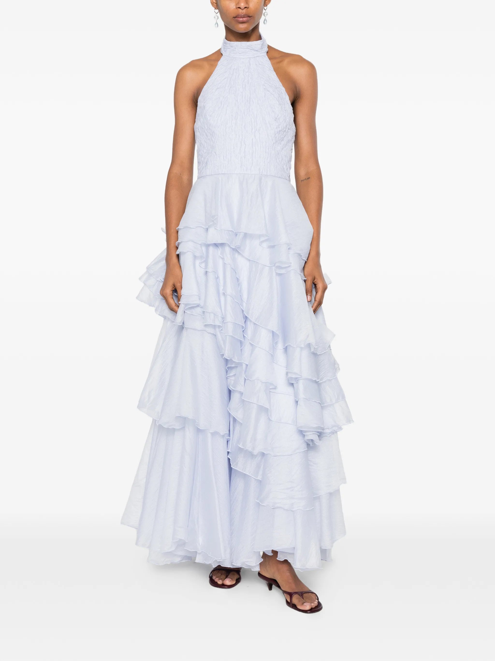 Fayette ruffled gown