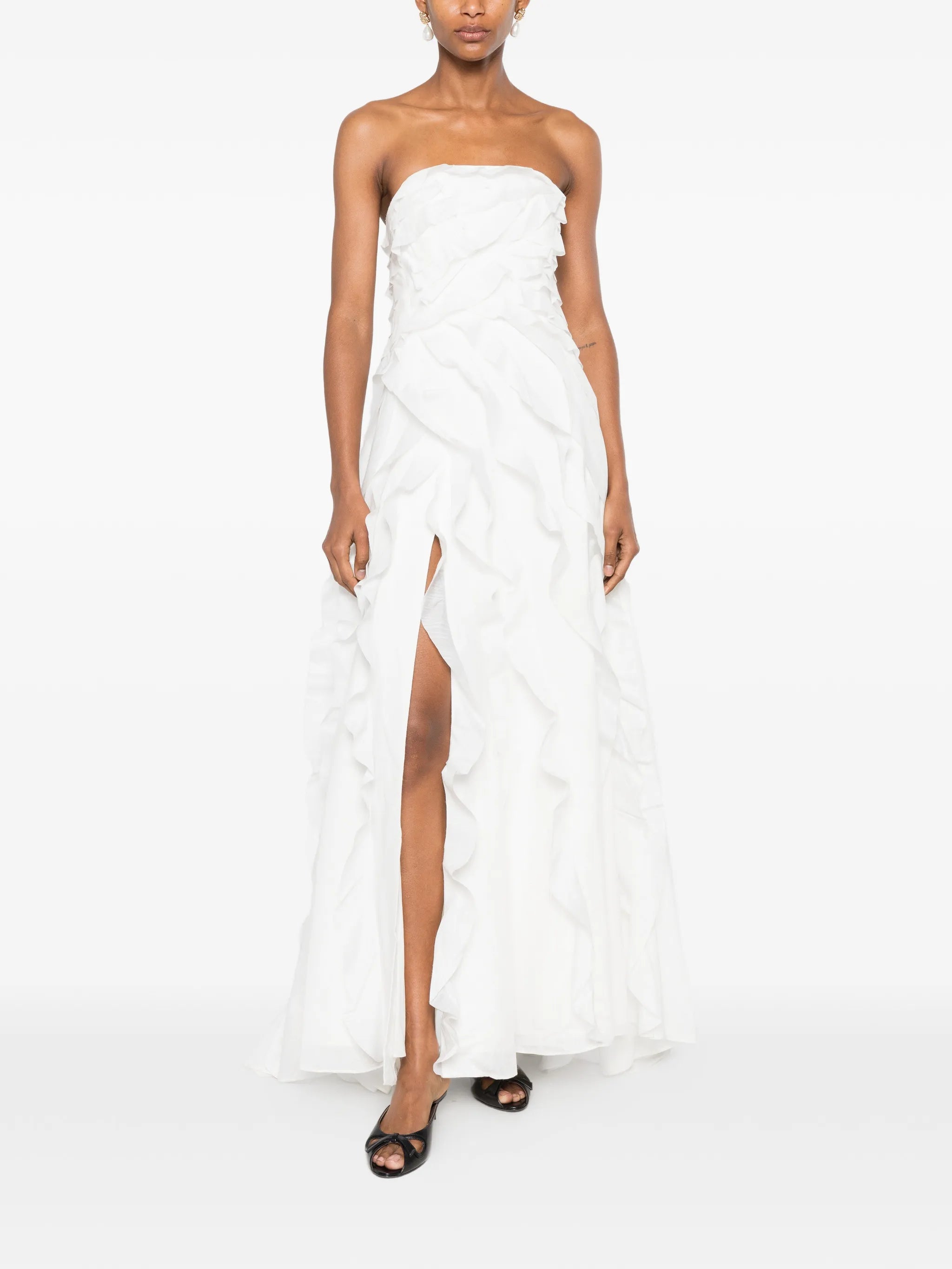 Allairie ruffled gown