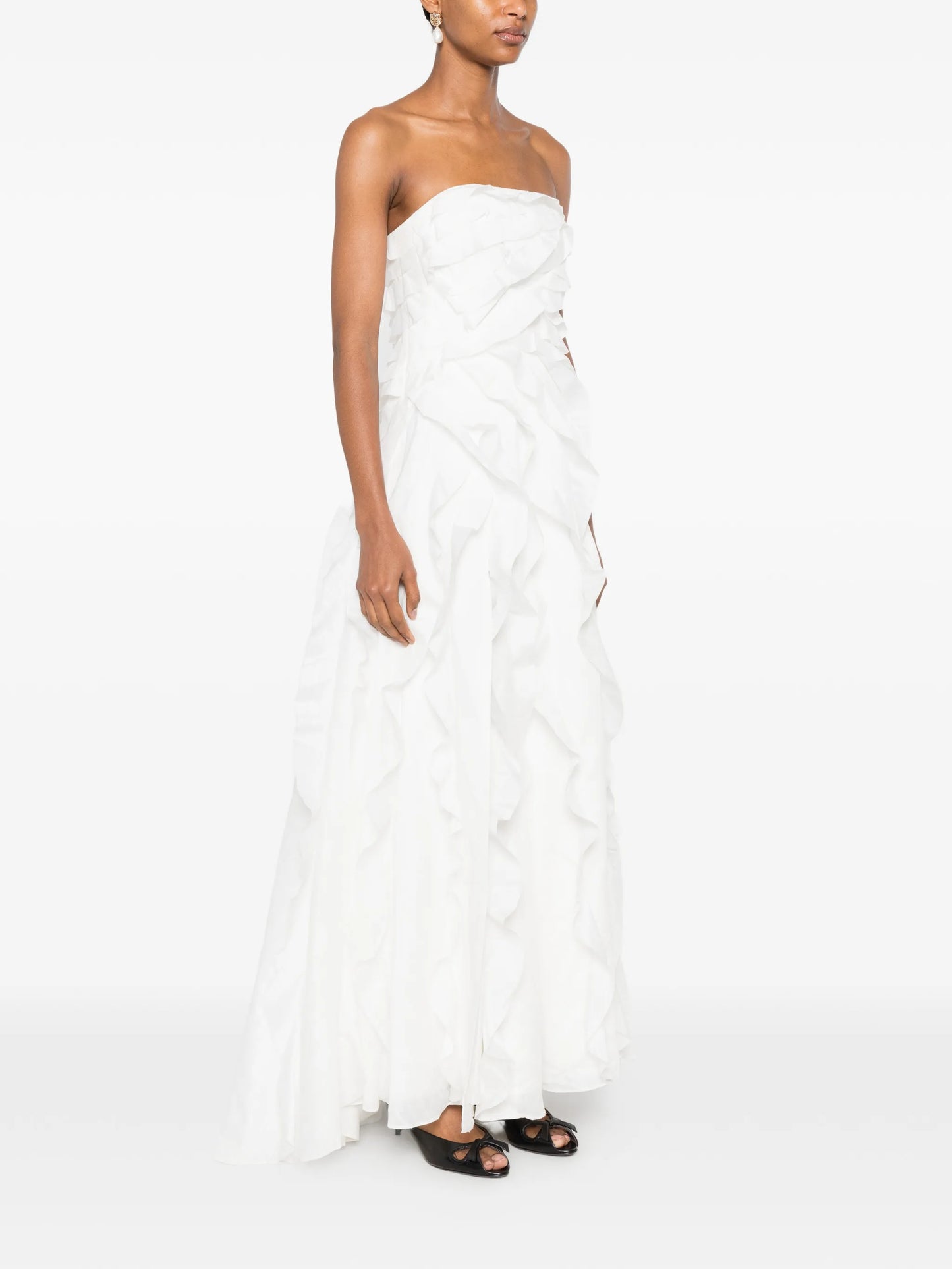 Allairie ruffled gown