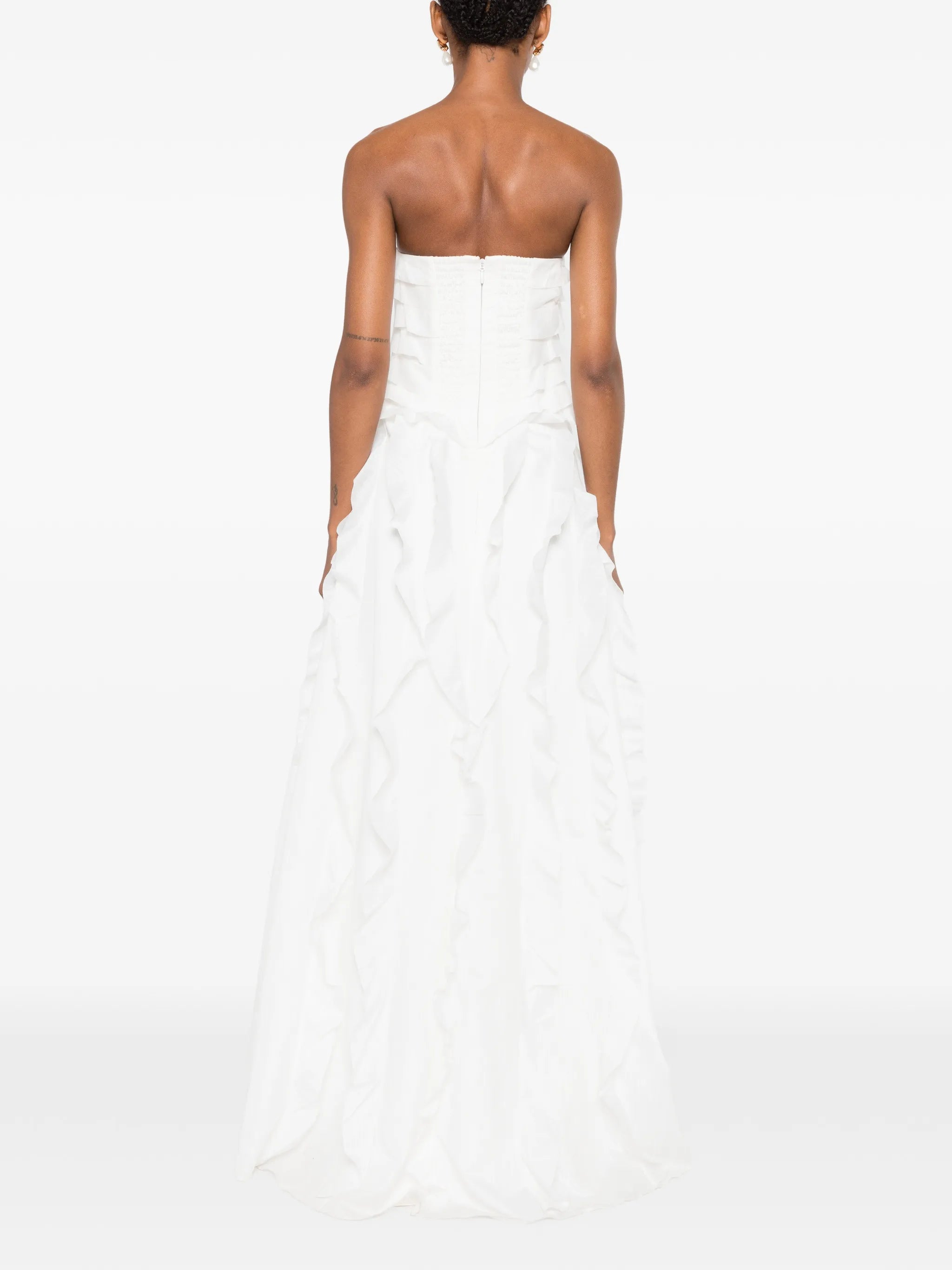 Allairie ruffled gown
