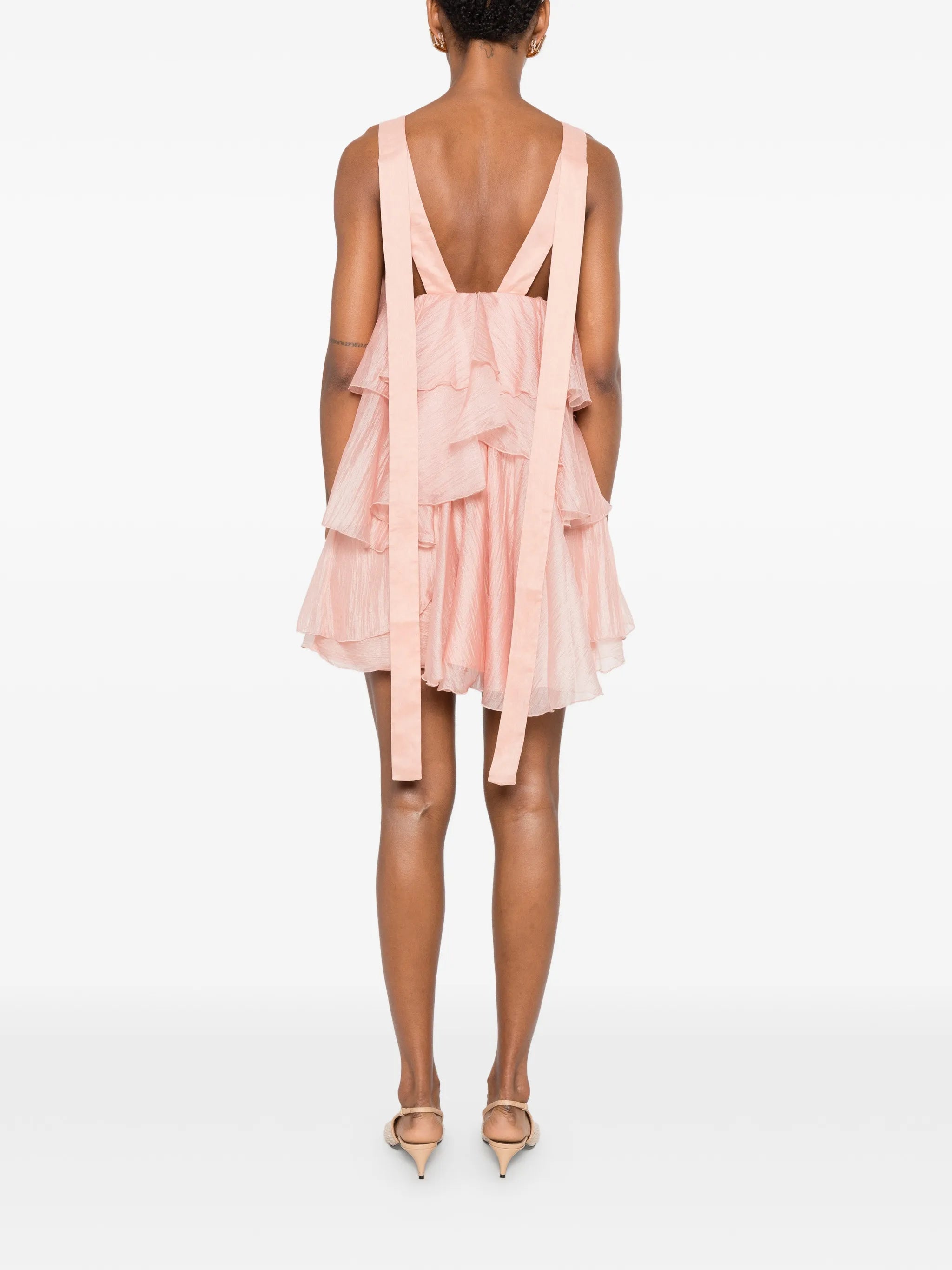 Athena ruffled mini dress