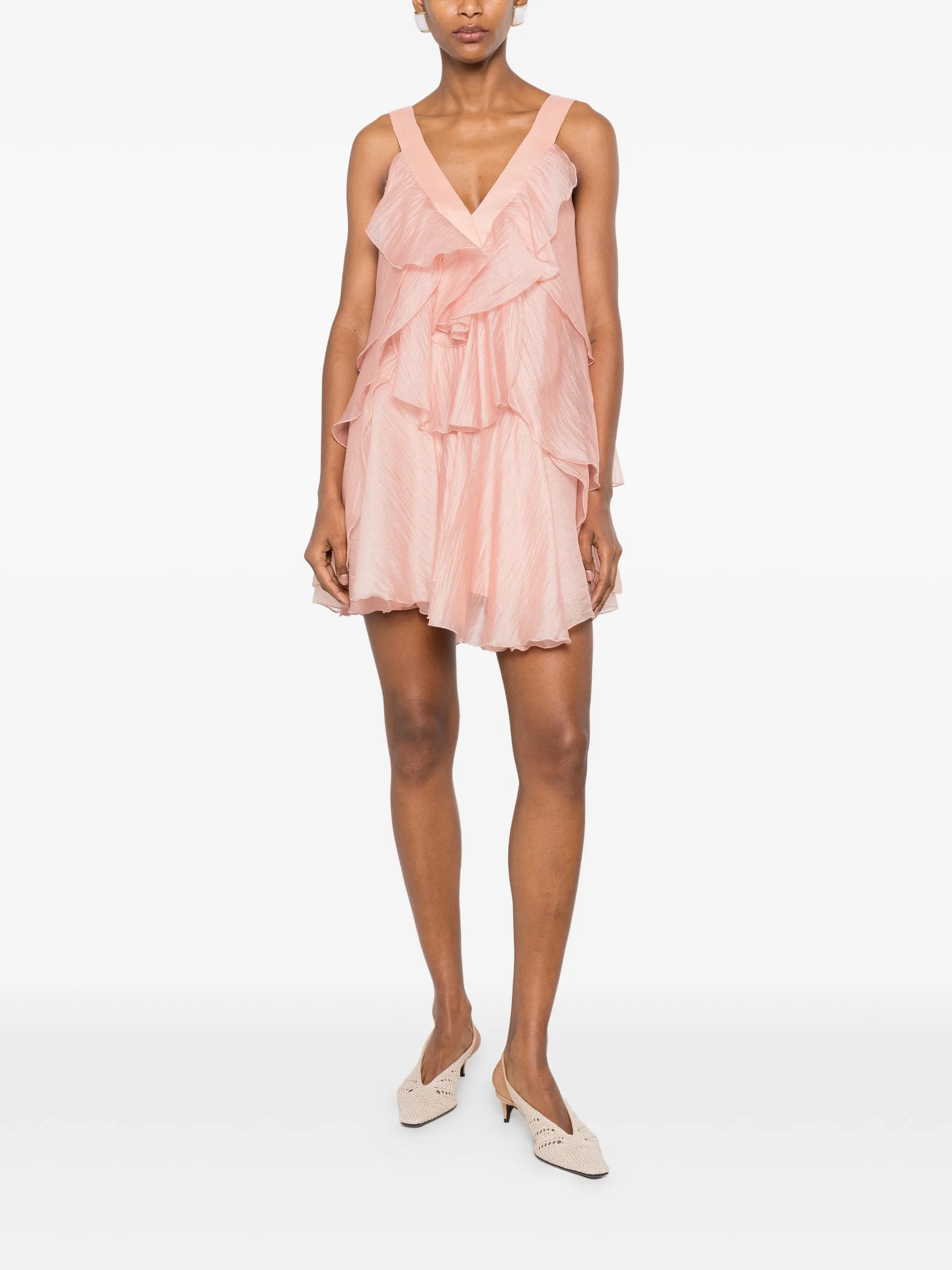 Athena ruffled mini dress