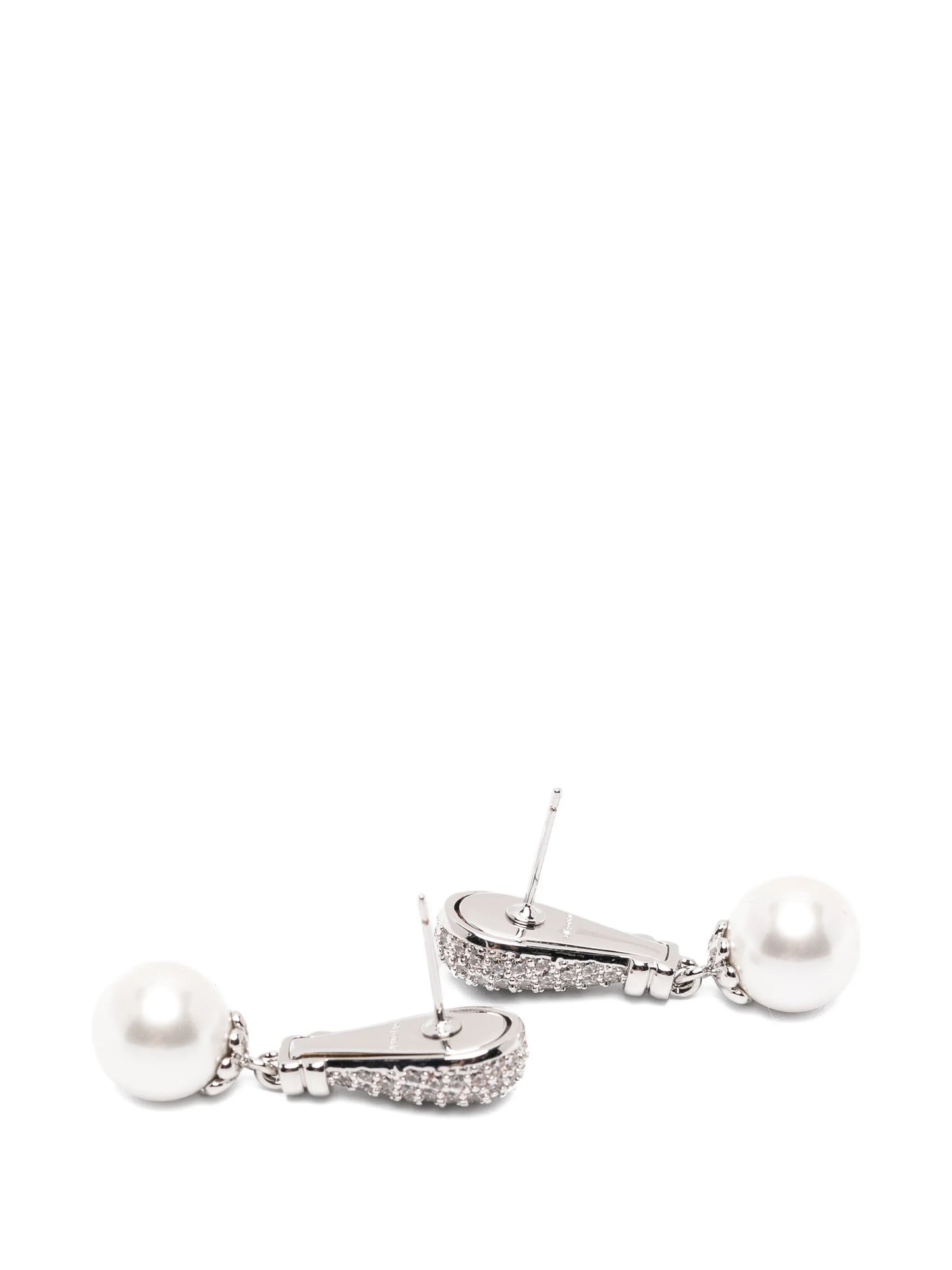 Drio crystal-embellished pearl-drop earrings