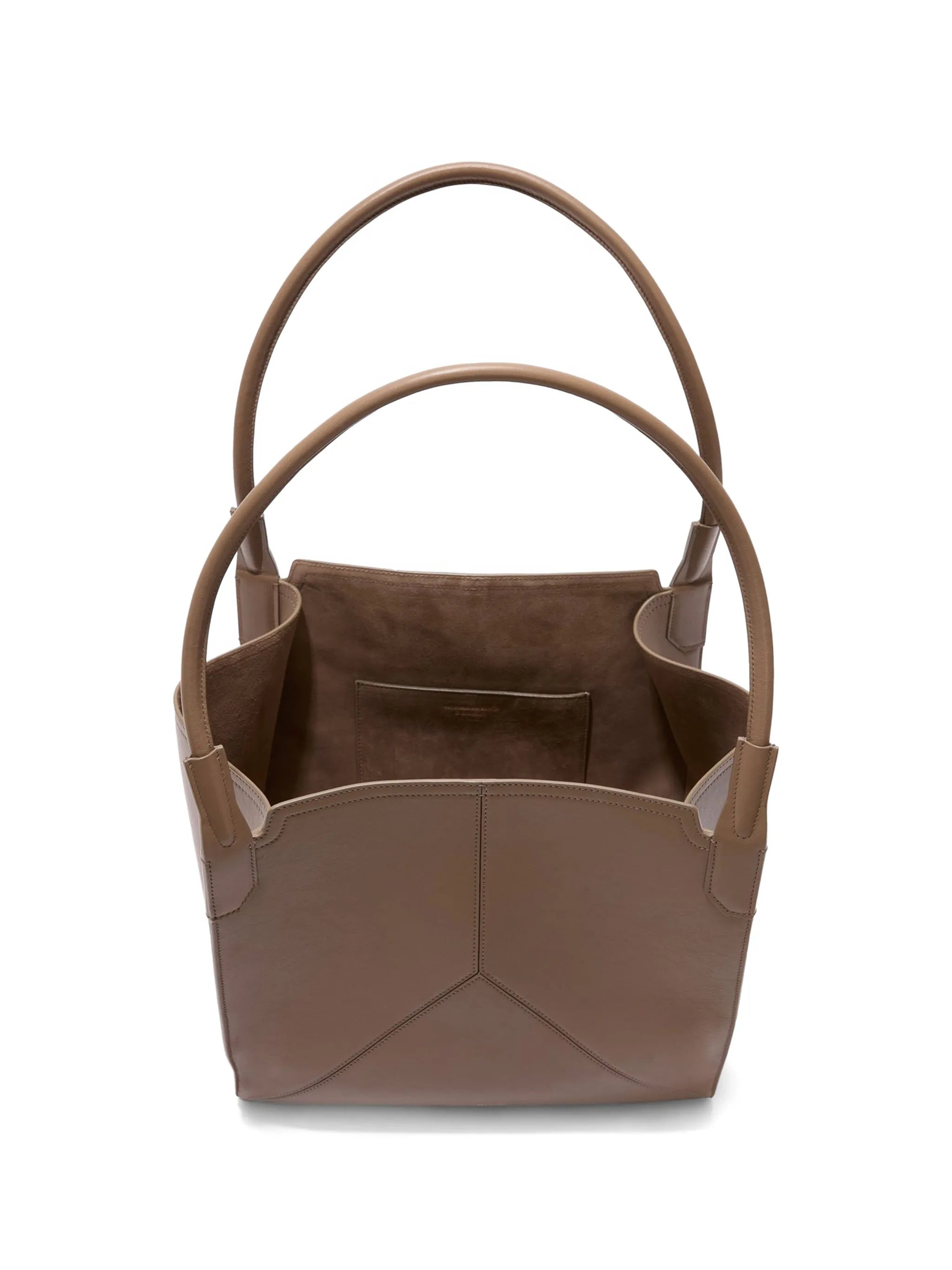 Victoria panelled leather tote bag