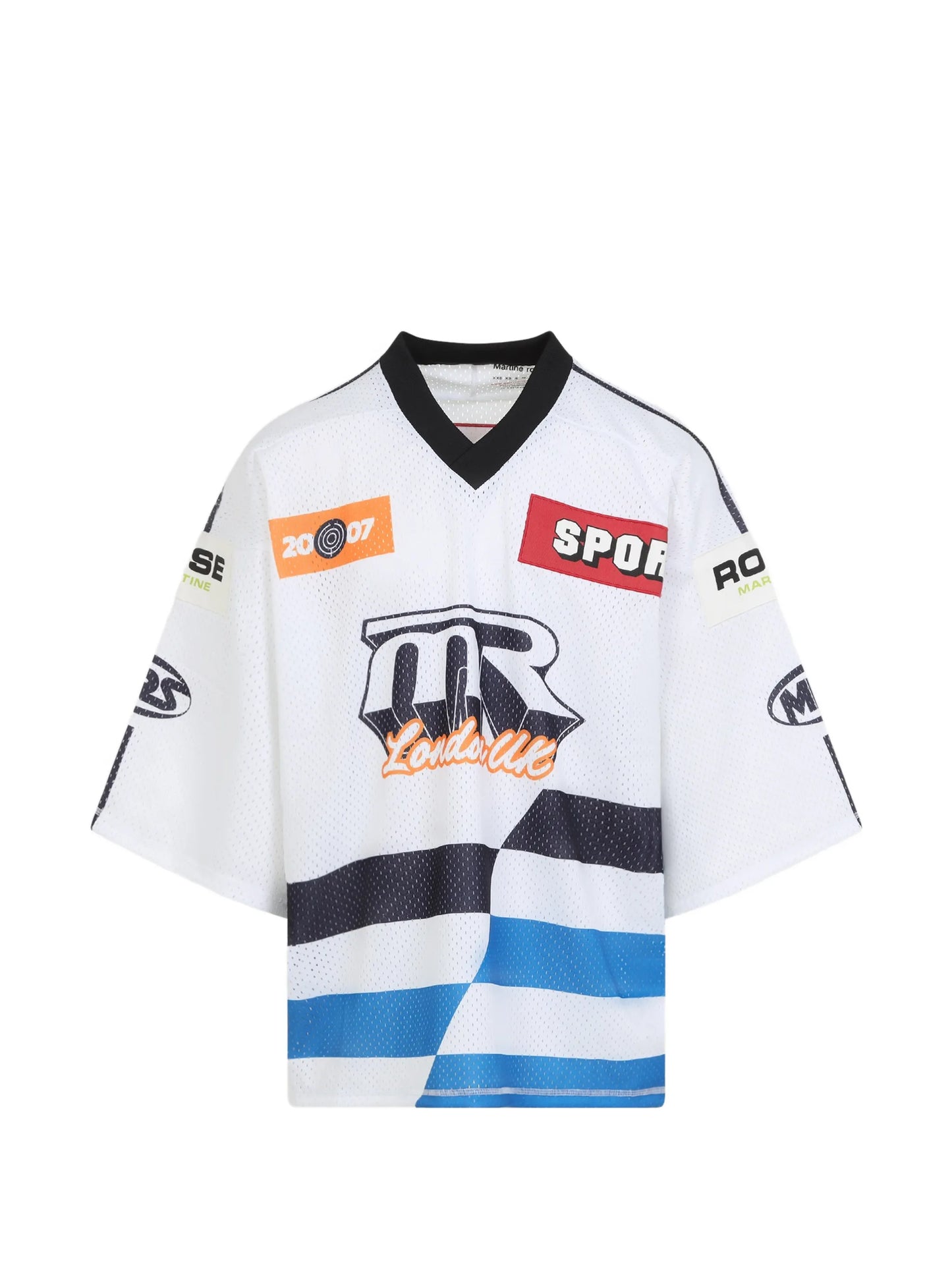 oversized hockey mesh t-shirt