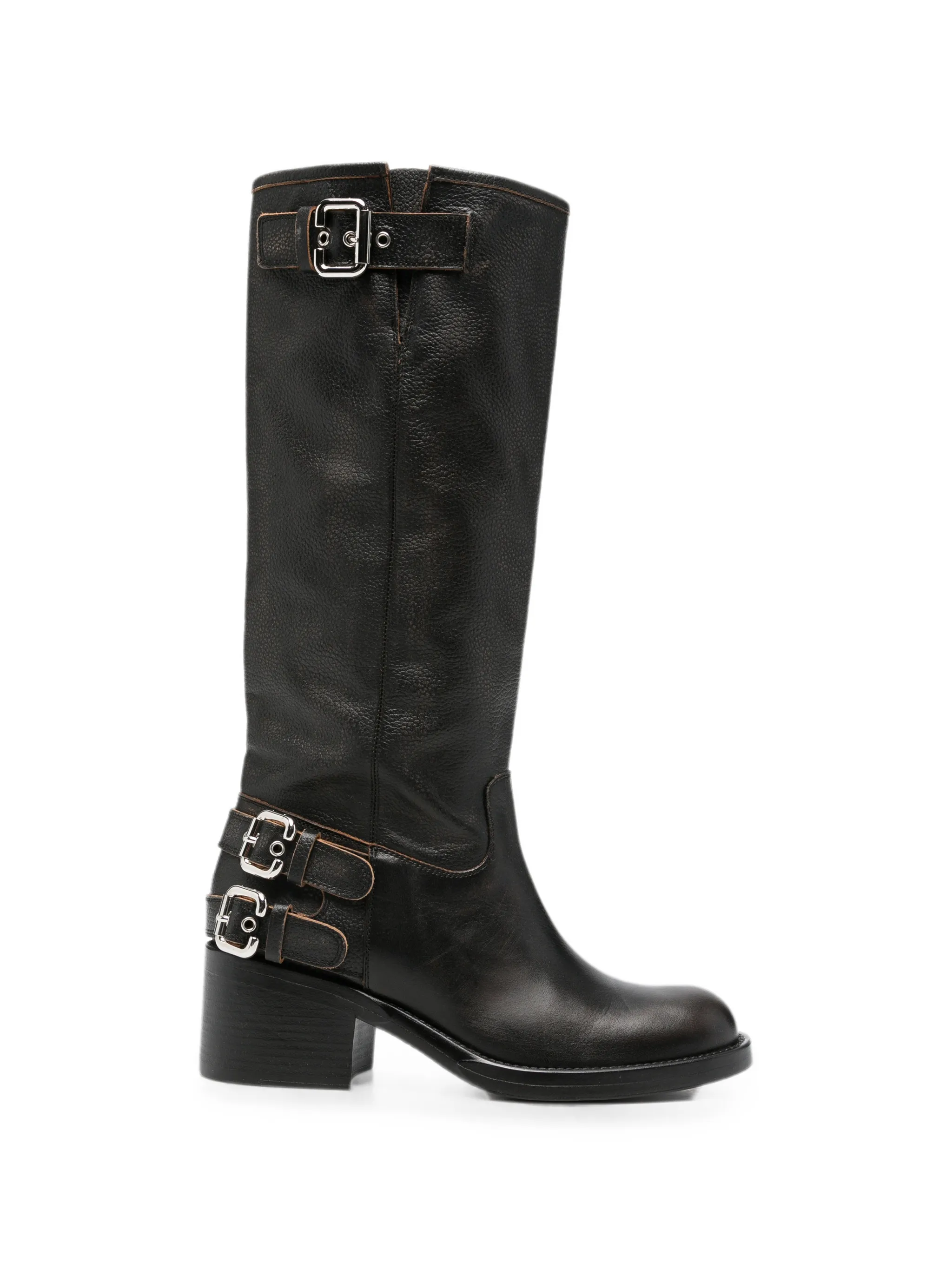 Dakota buckle-strap boots