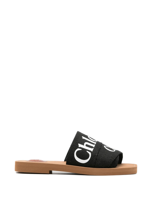 Woody logo-print sandals