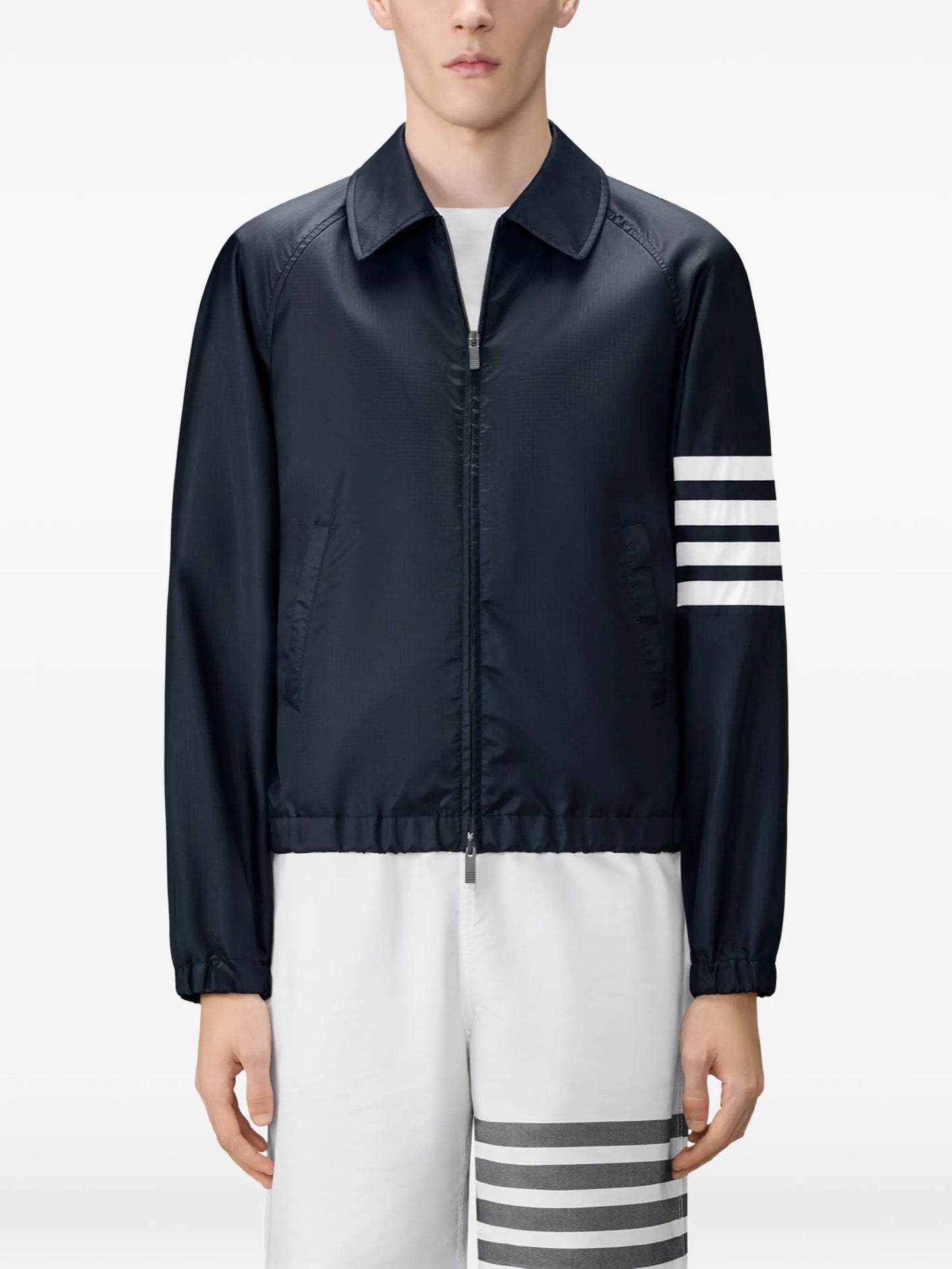 Shiny Ripstop 4-Bar track jacket