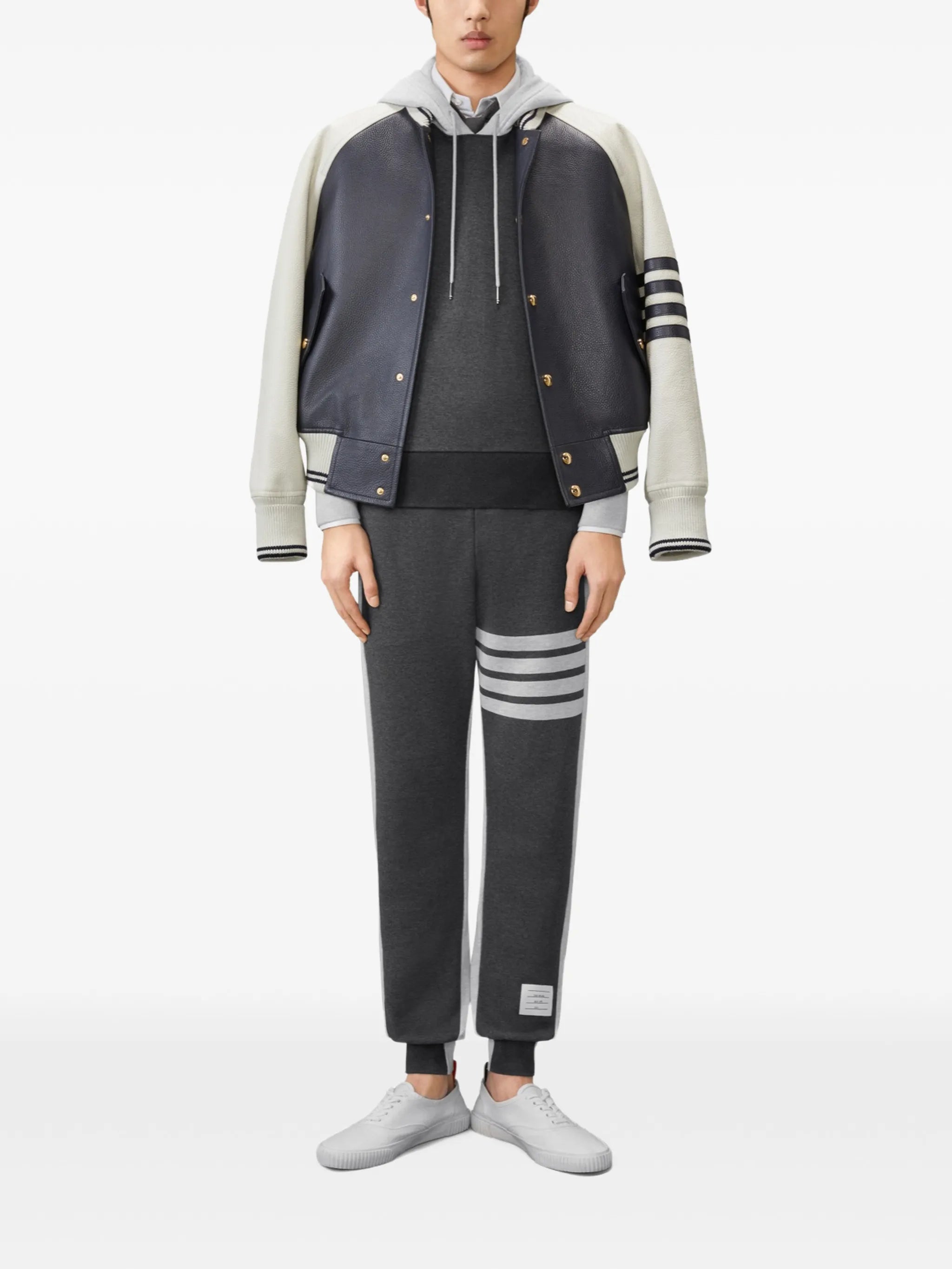 4-Bar colour-block track pants