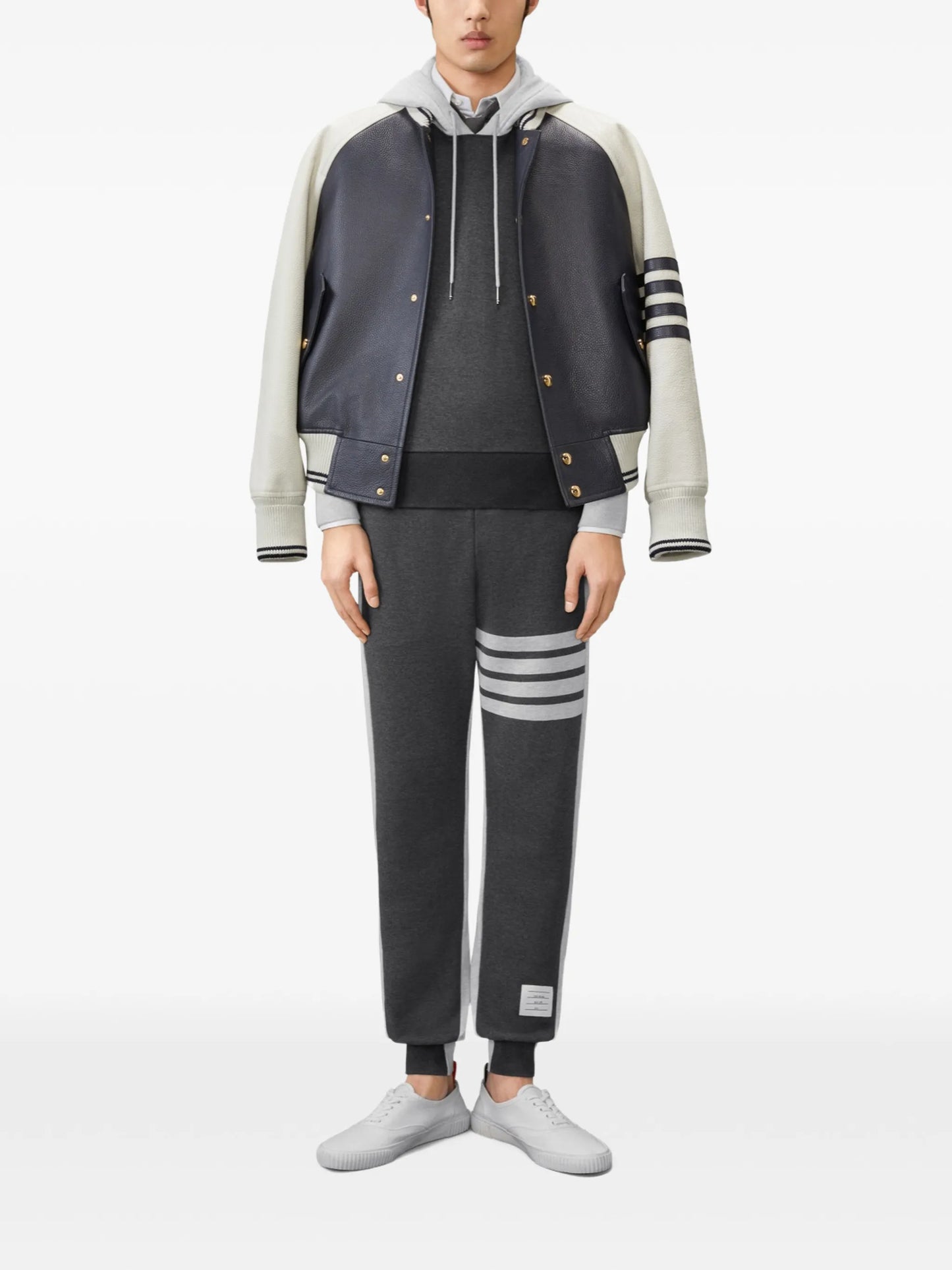 4-Bar colour-block track pants