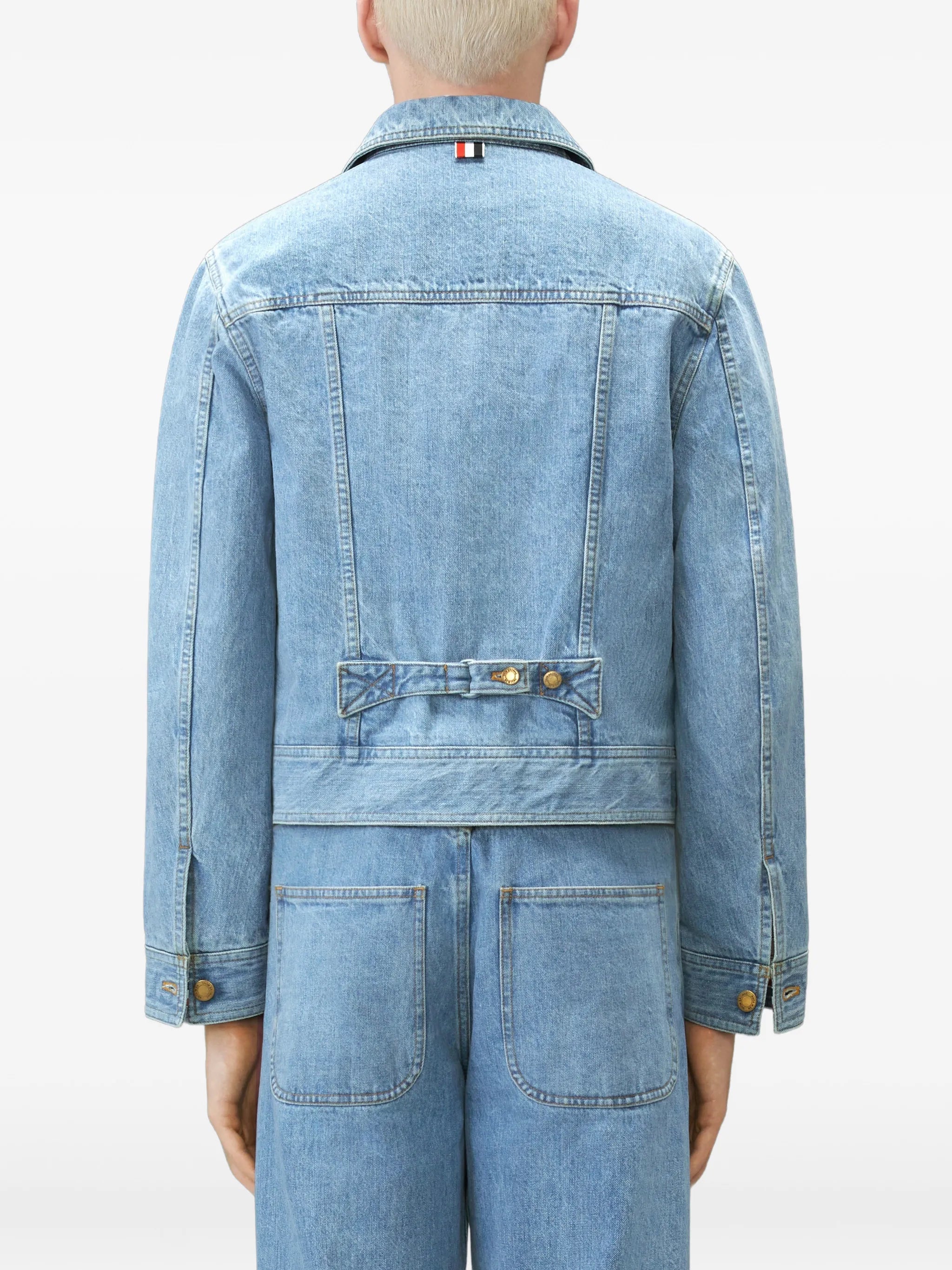 selvedge denim backstrap utility jacket