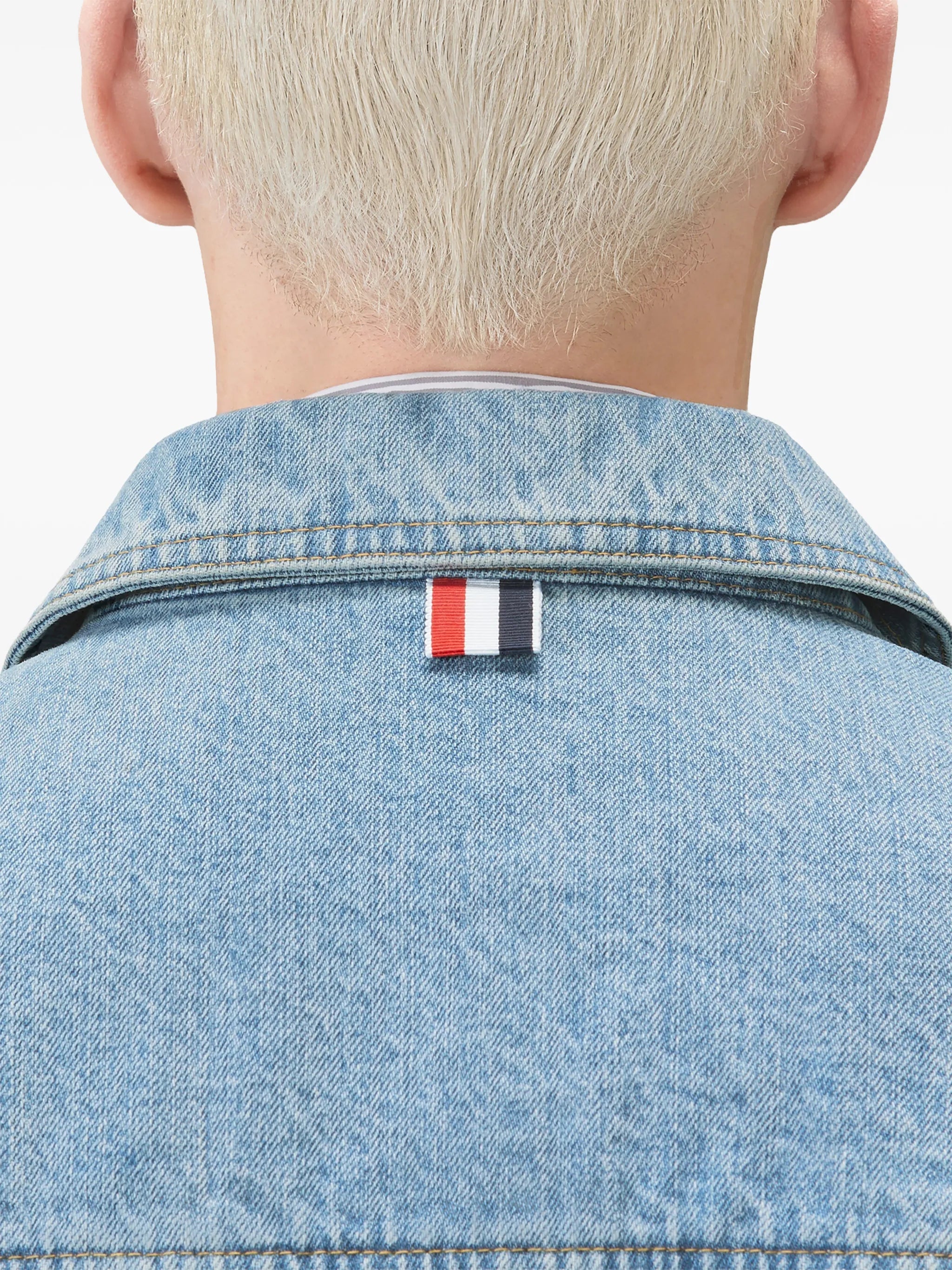 selvedge denim backstrap utility jacket