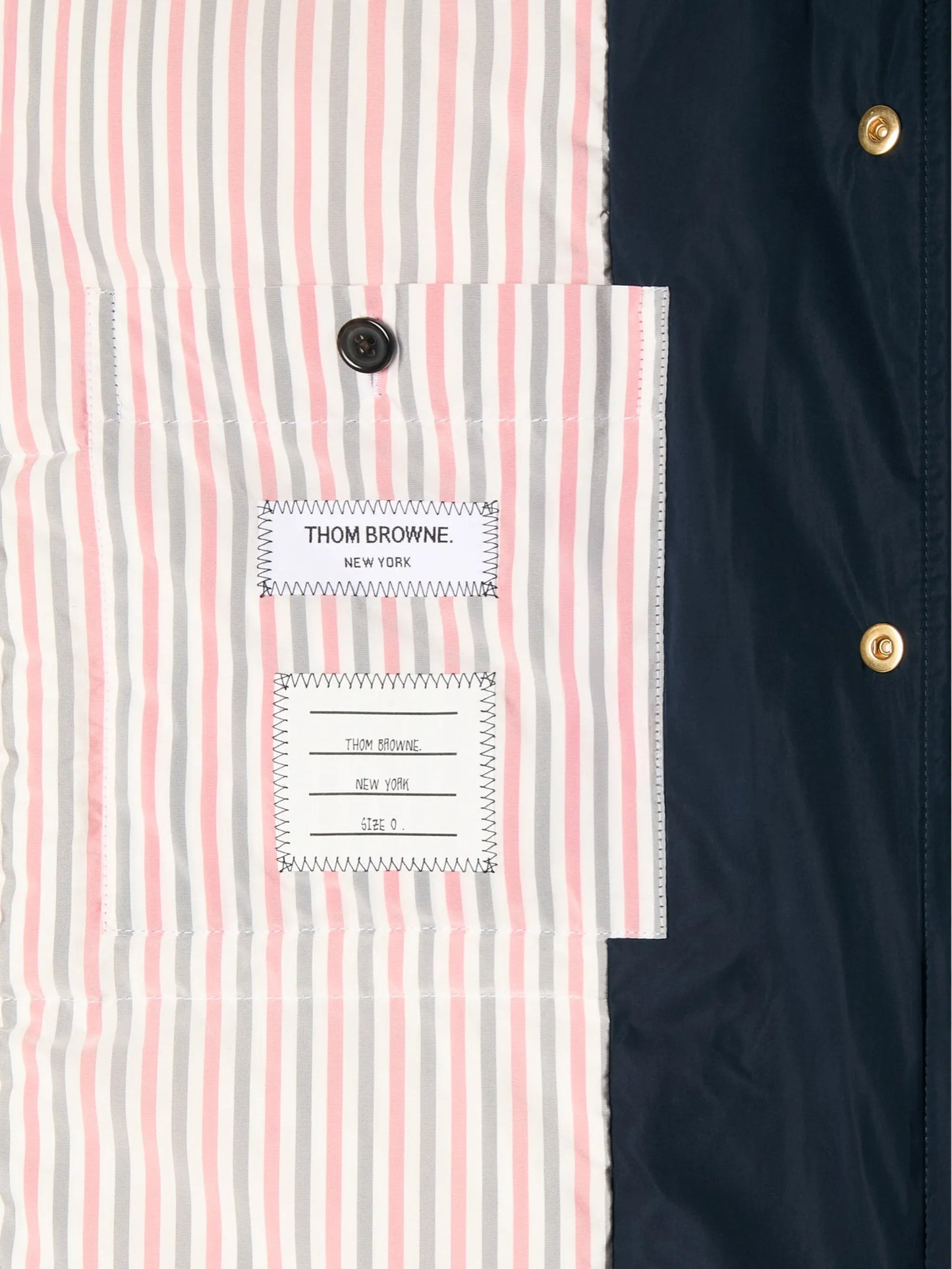 4-Bar down-filled overcoat