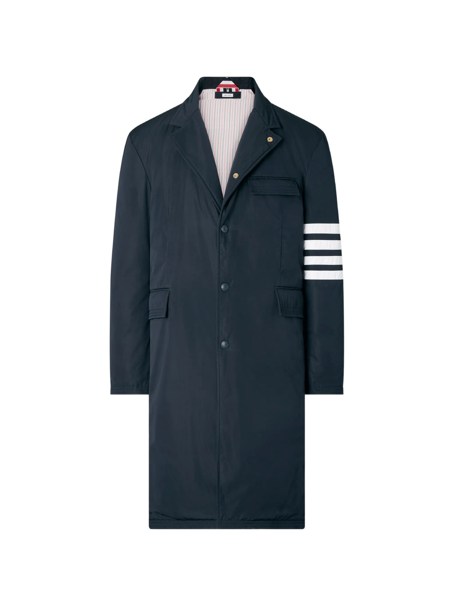 4-Bar down-filled overcoat