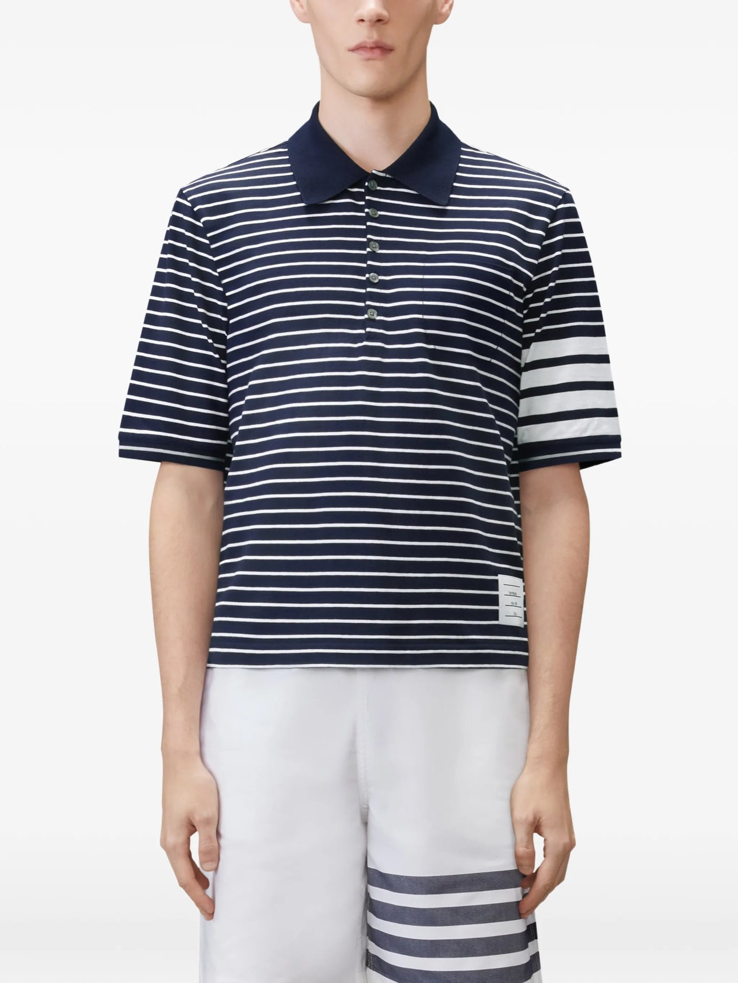 4-Bar striped polo shirt