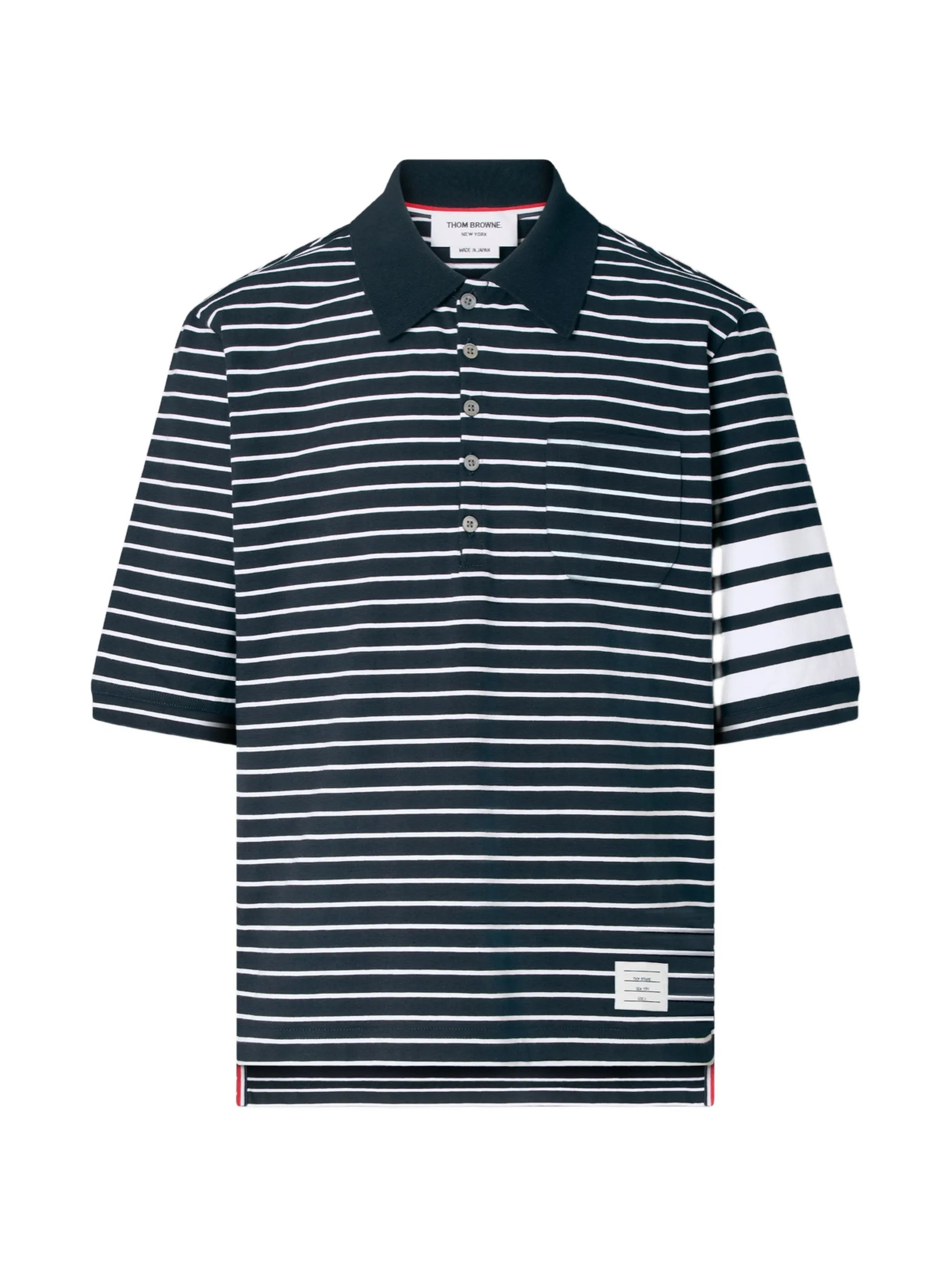 4-Bar striped polo shirt