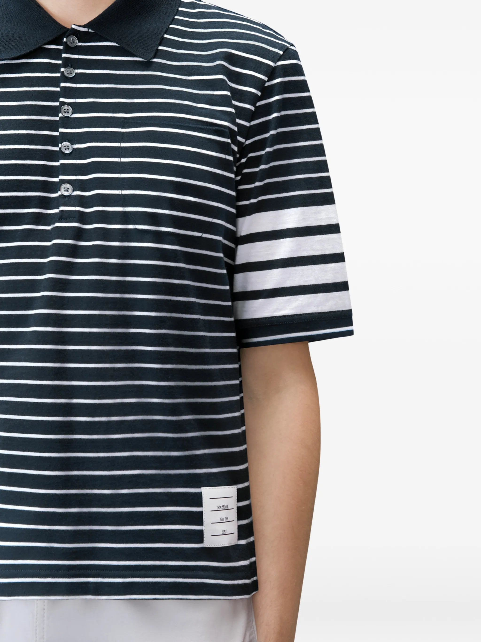 4-Bar striped polo shirt