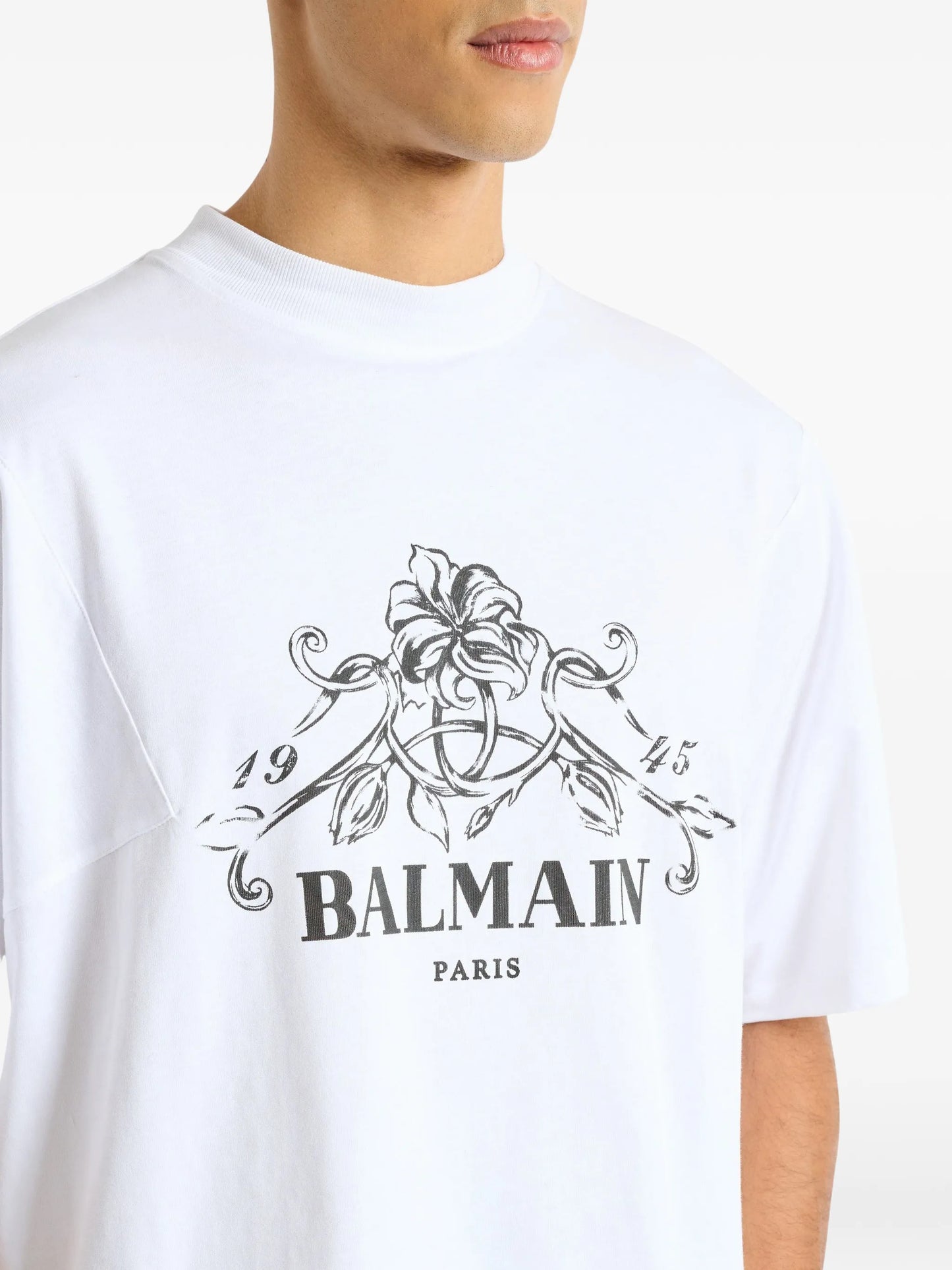 printed Balmain Vine T-shirt