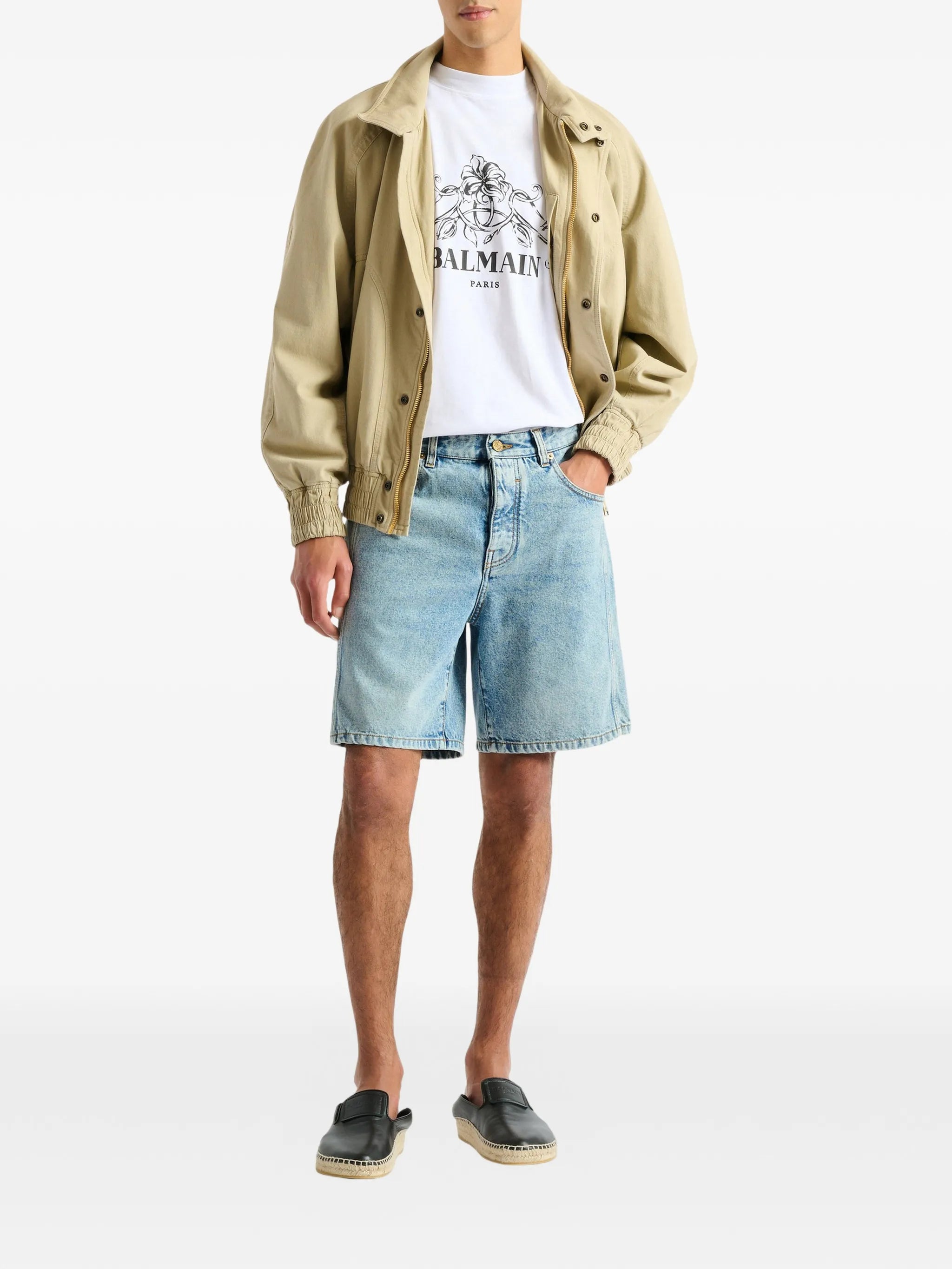 printed Balmain Vine T-shirt