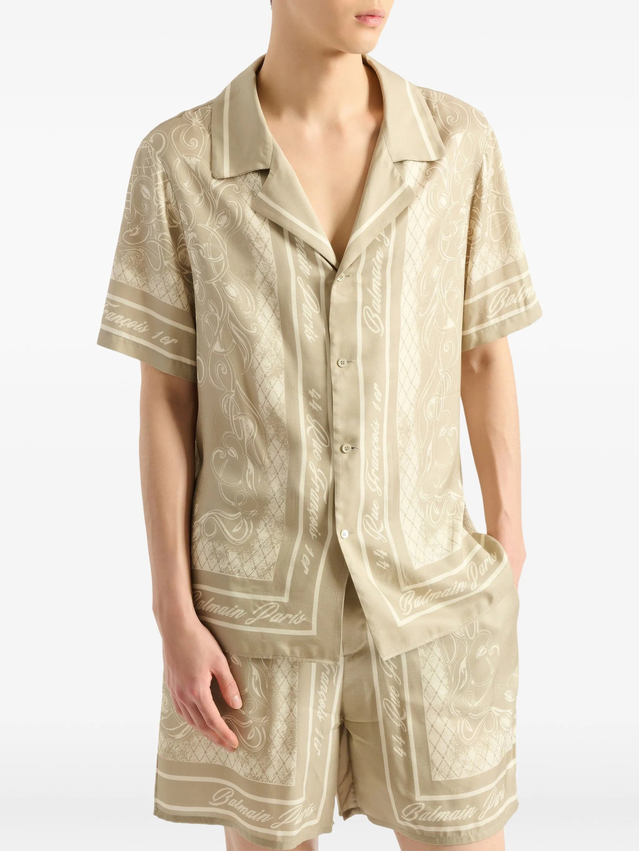 printed Foulard pyjama shirt