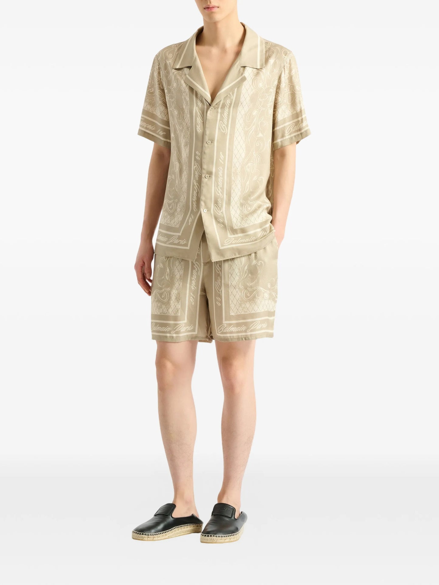 printed Foulard pyjama shorts
