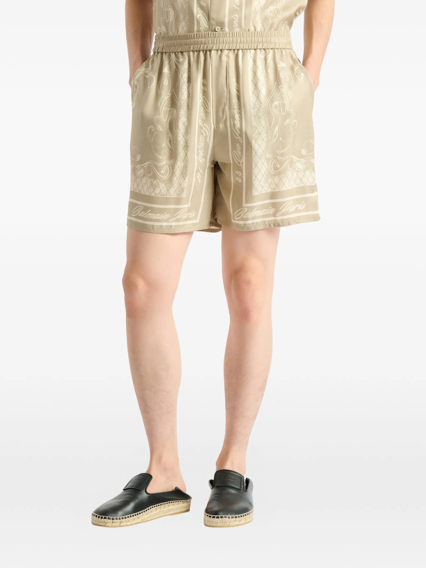printed Foulard pyjama shorts