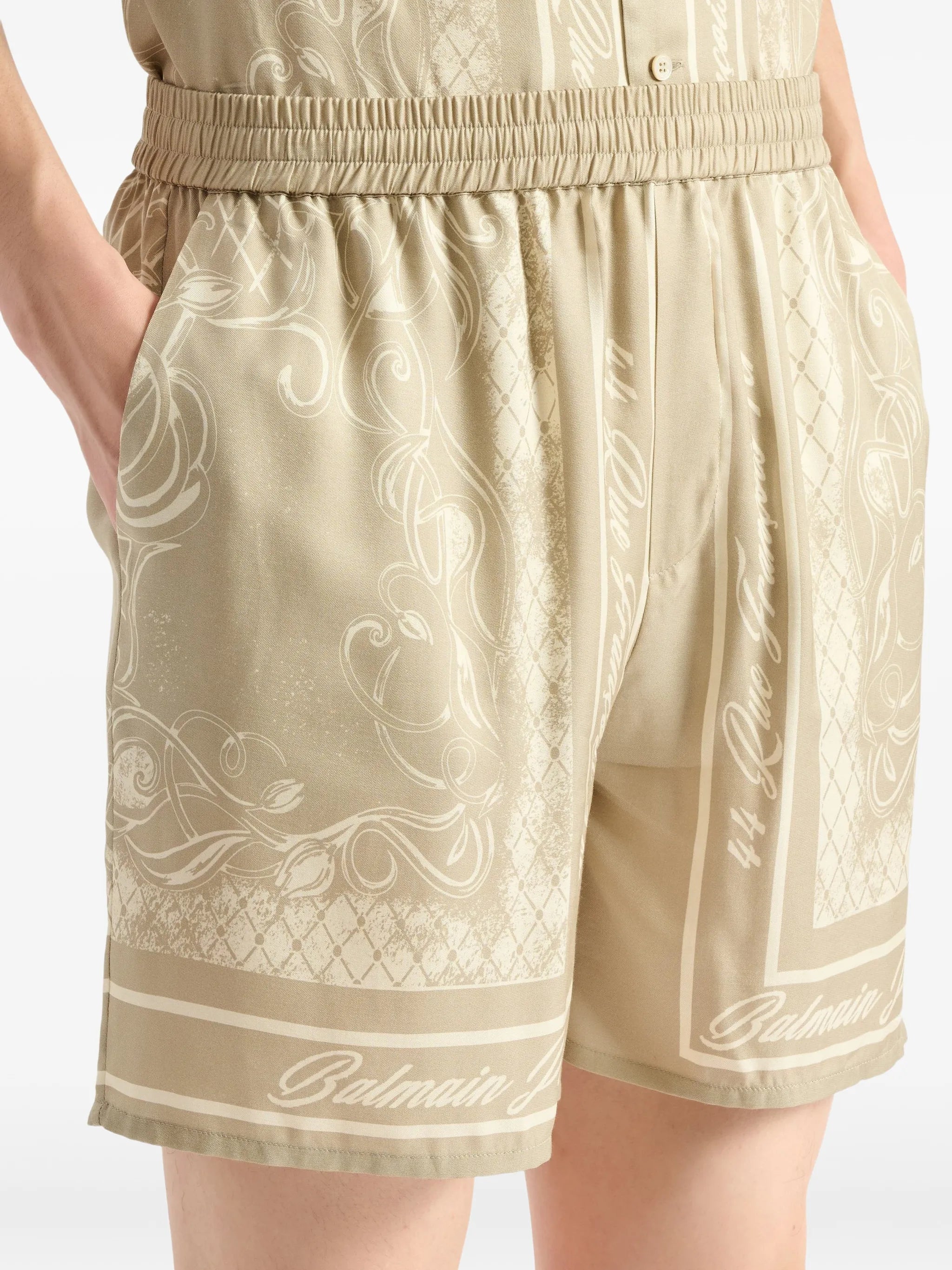 printed Foulard pyjama shorts
